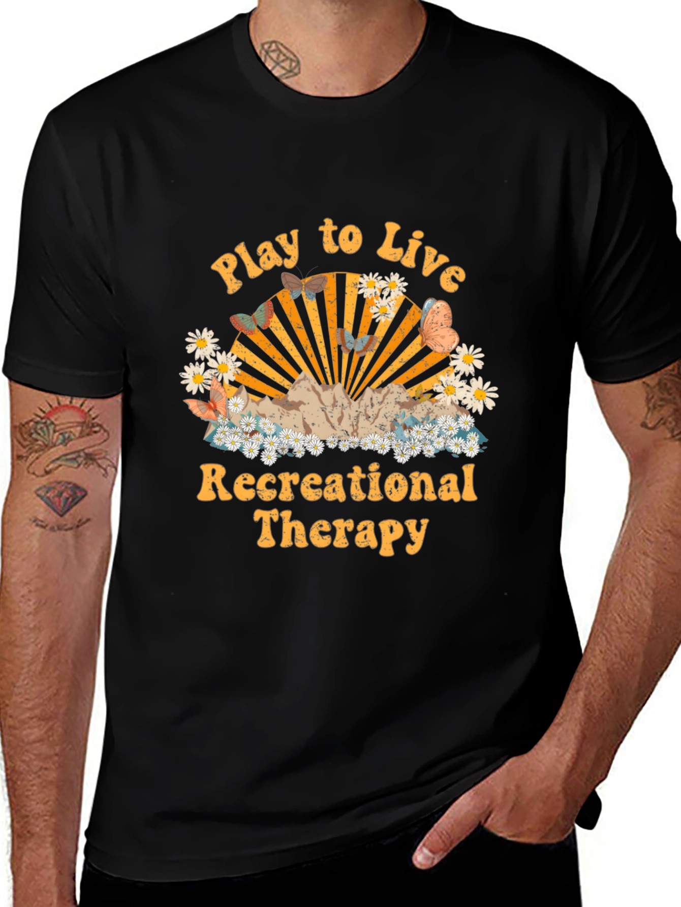 Variant 8 of Play to Live Recreational Therapy T-Shirt