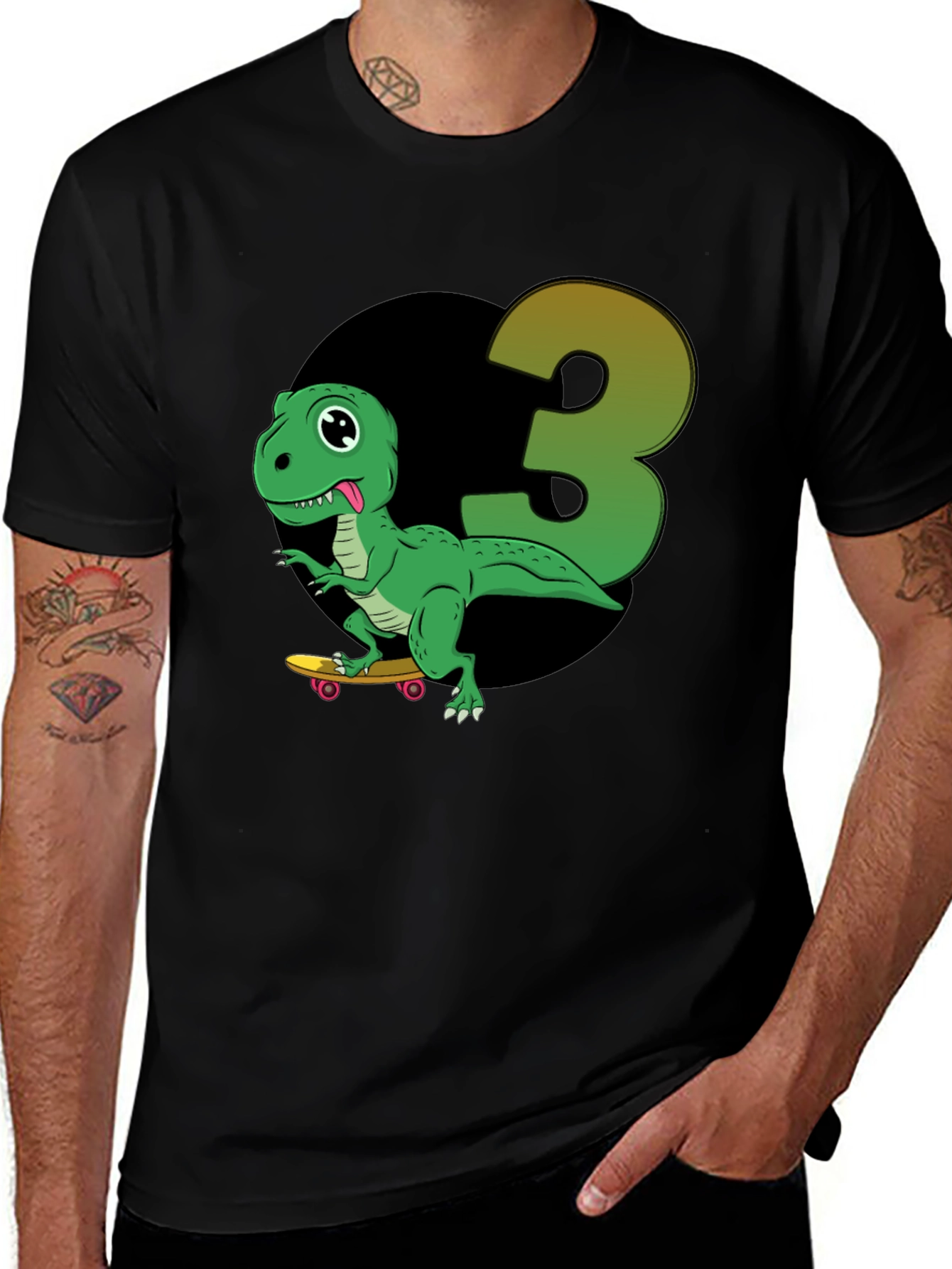 Variant 13 of Dino 3rd Birthday T-Shirt