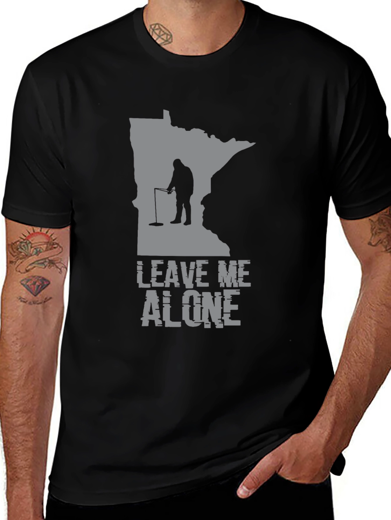 Variant 21 of Leave Me Alone Metal Detecting T-Shirt
