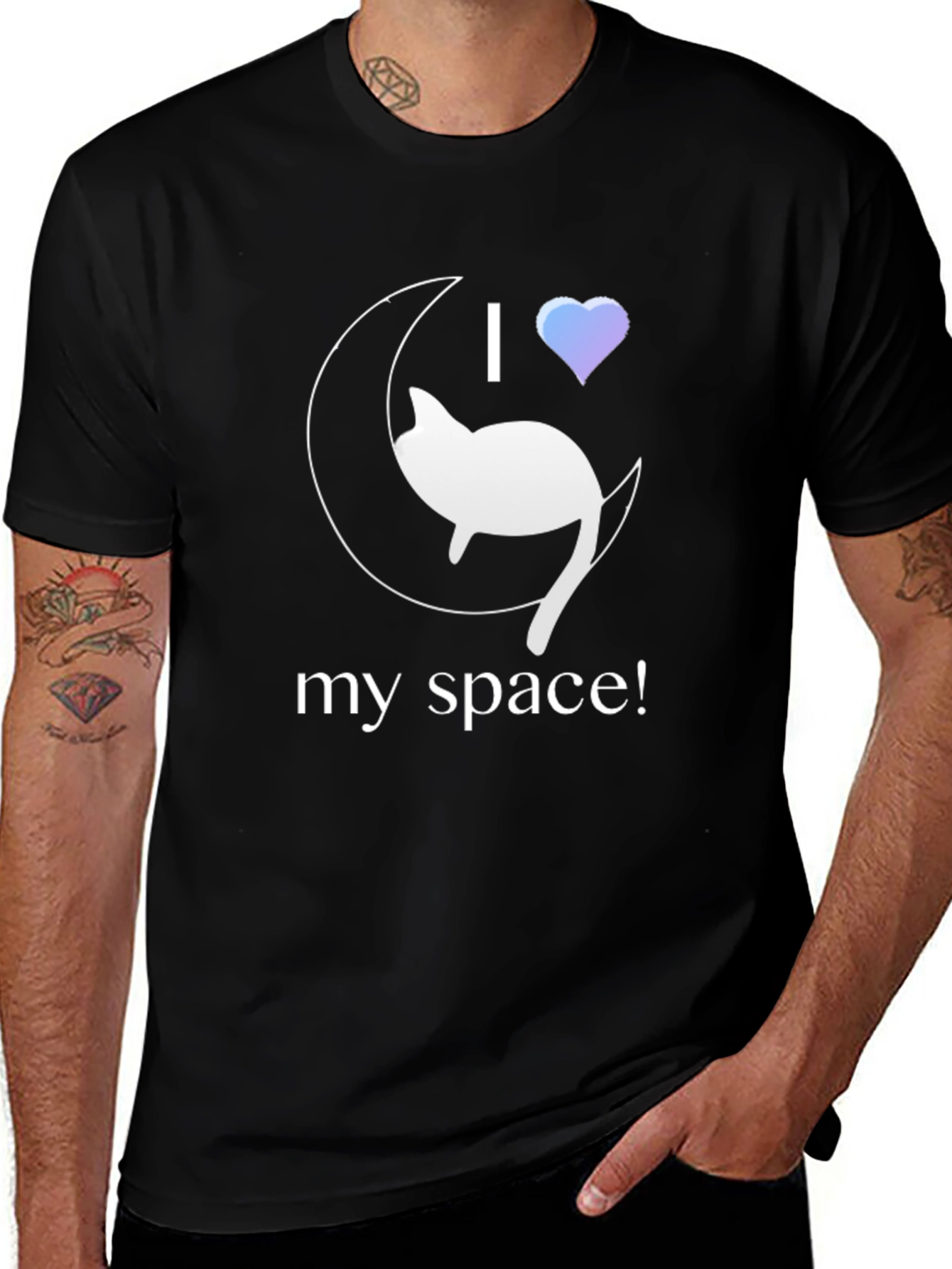 Variant 14 of I Love My Space Cat T-Shirt