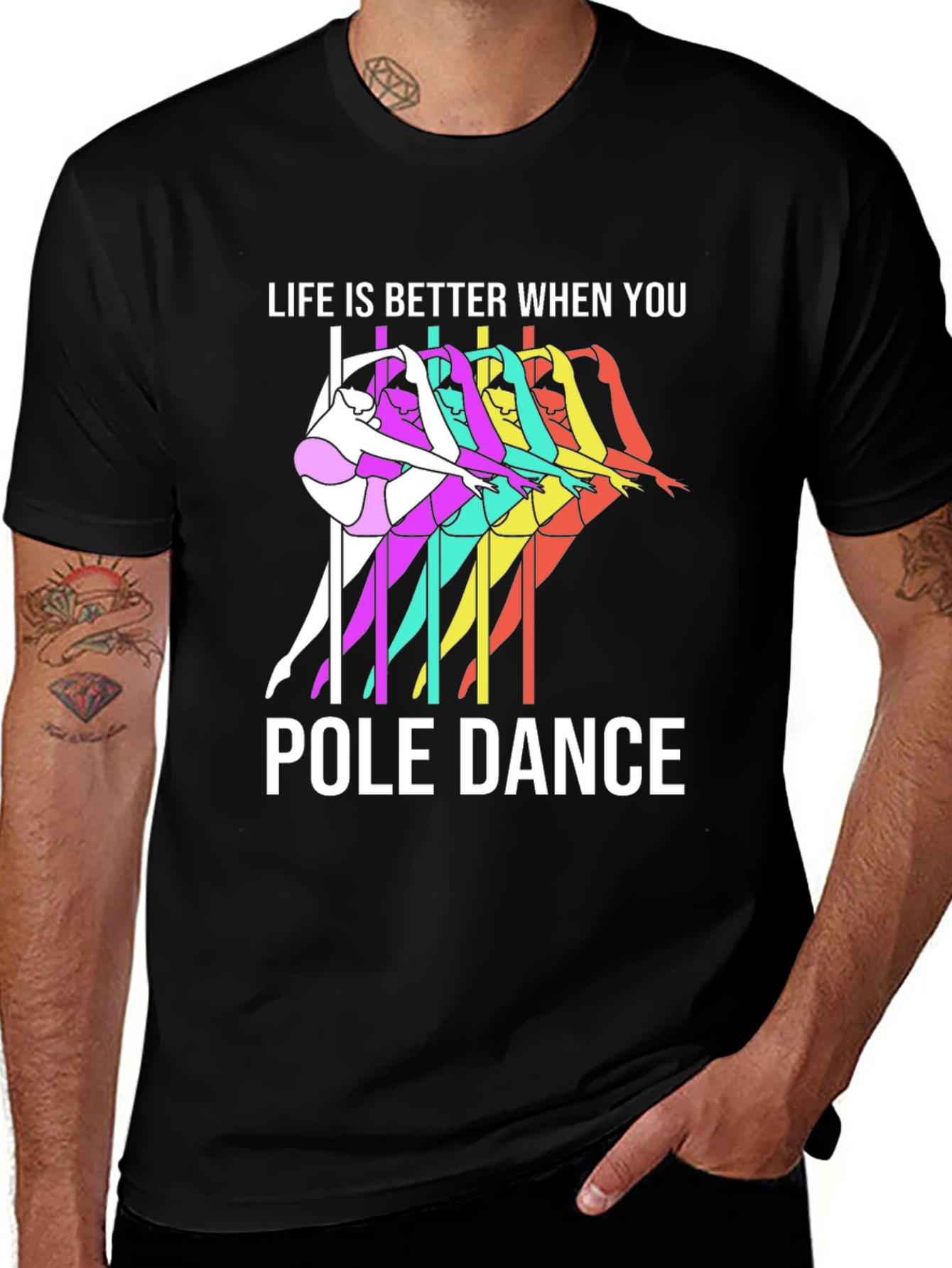 Variant 20 of Pole Dance Life T-Shirt - Better When You Dance!