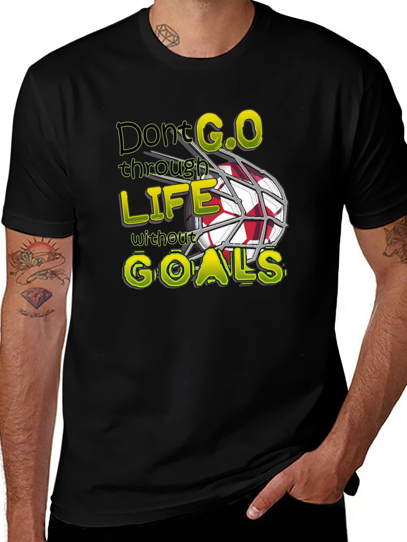 Variant 20 of Don't Go Through Life Without Goals T-Shirt