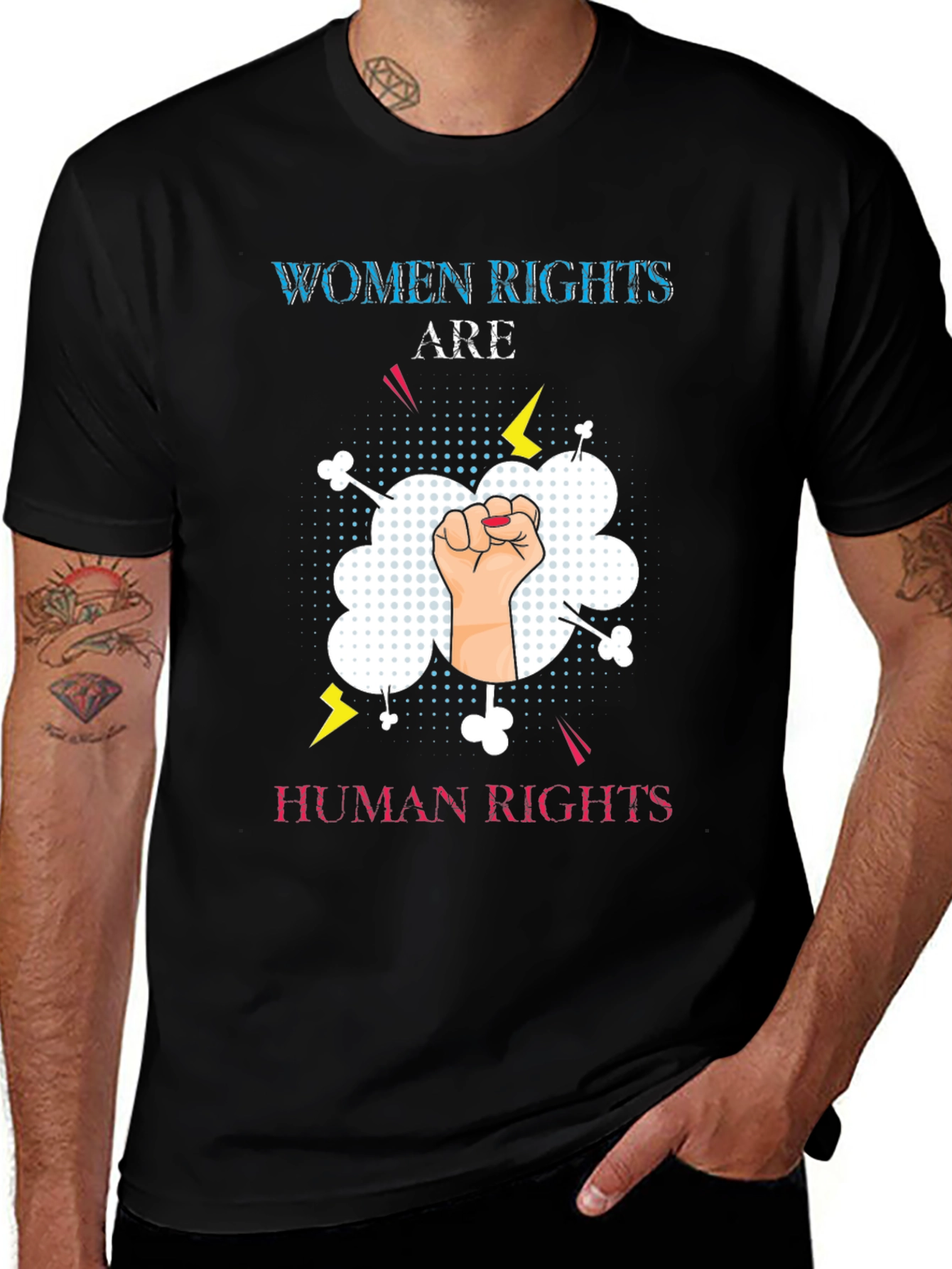 Variant 25 of Women Rights Fist Graphic Tee