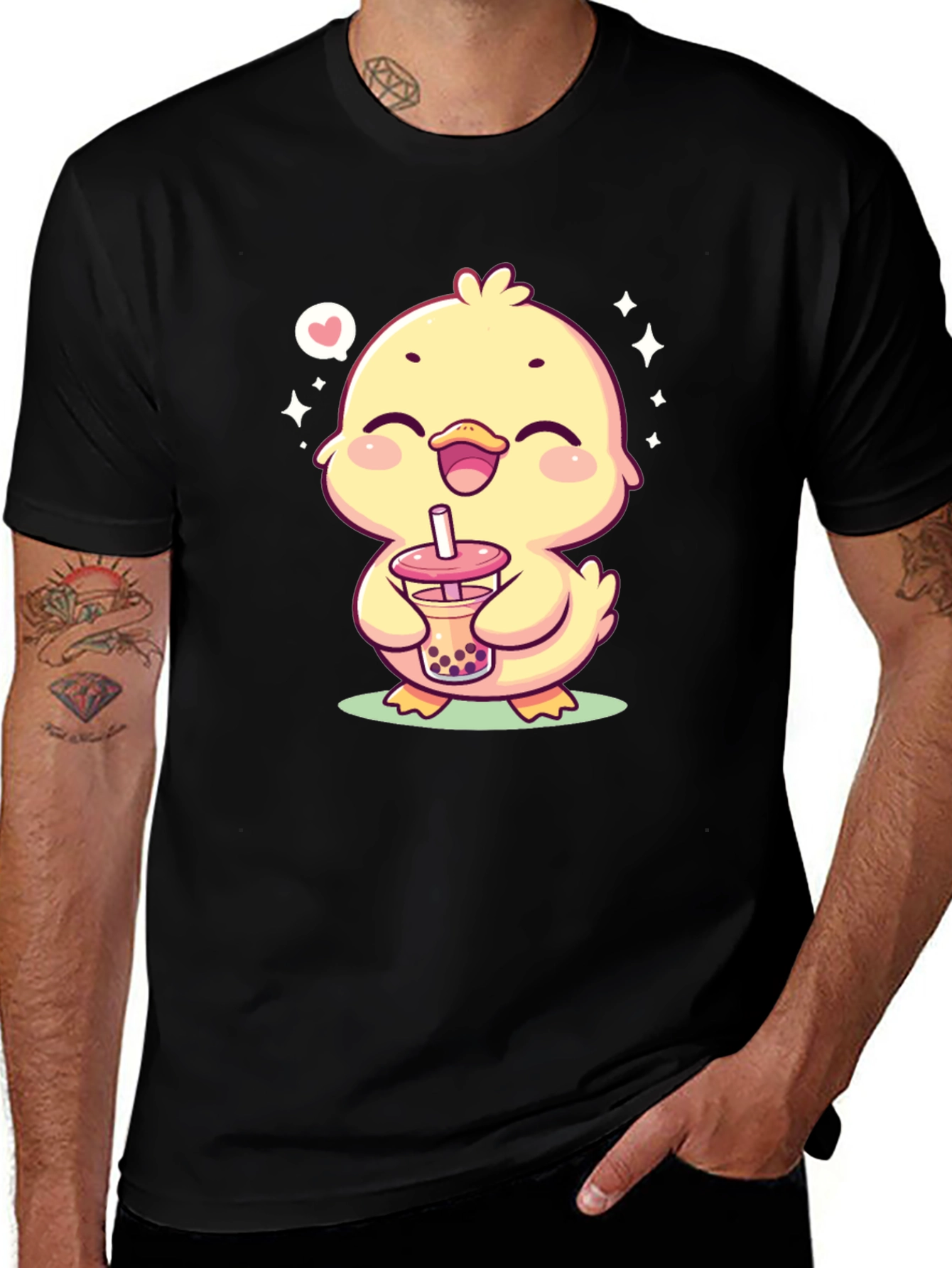 Variant 17 of Cute Chick Boba T-Shirt - Kawaii Style