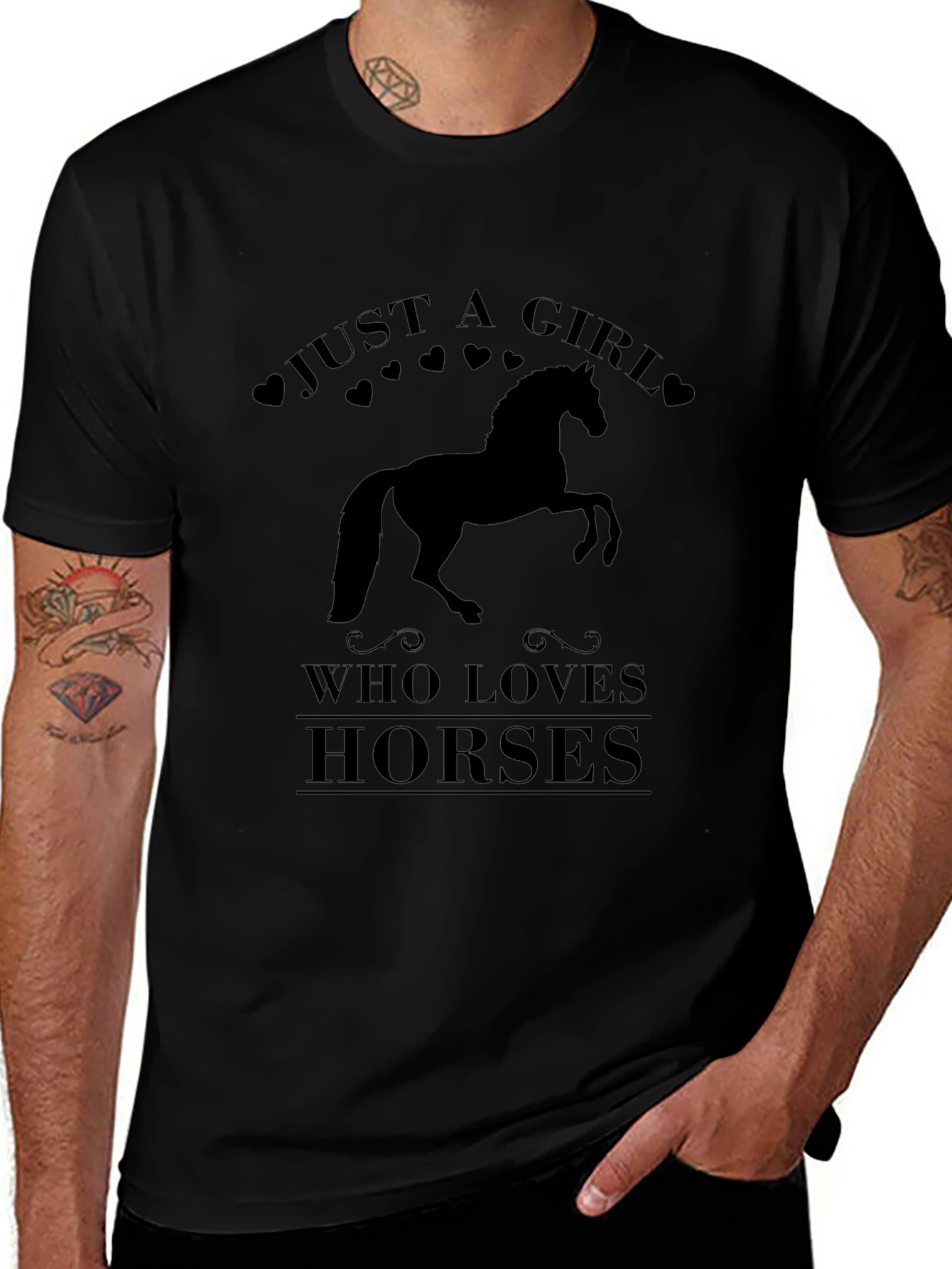Variant 19 of Just a Girl Who Loves Horses T-Shirt