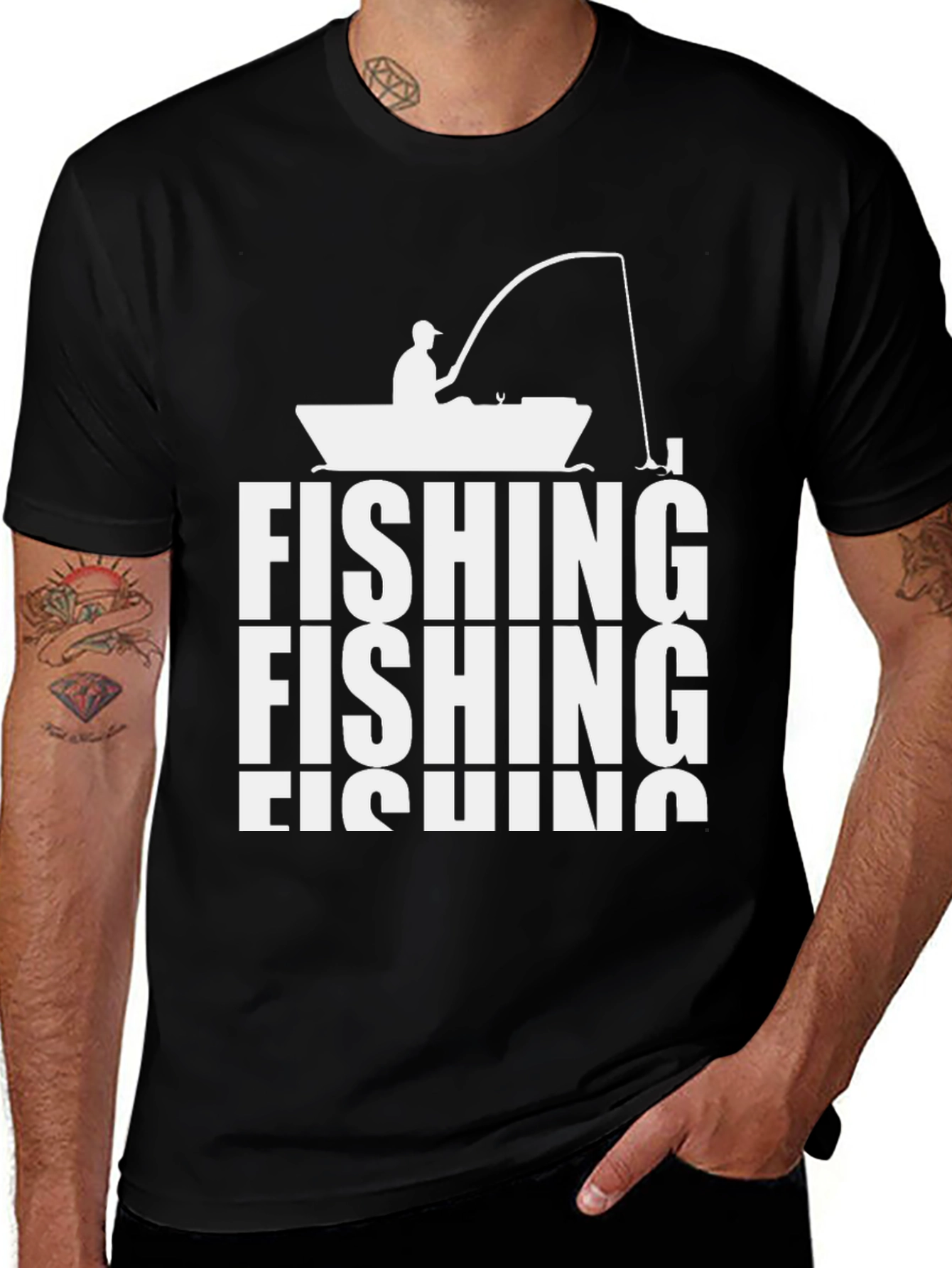 Variant 3 of Fishing Graphic Tee | Casual Cotton Shirt