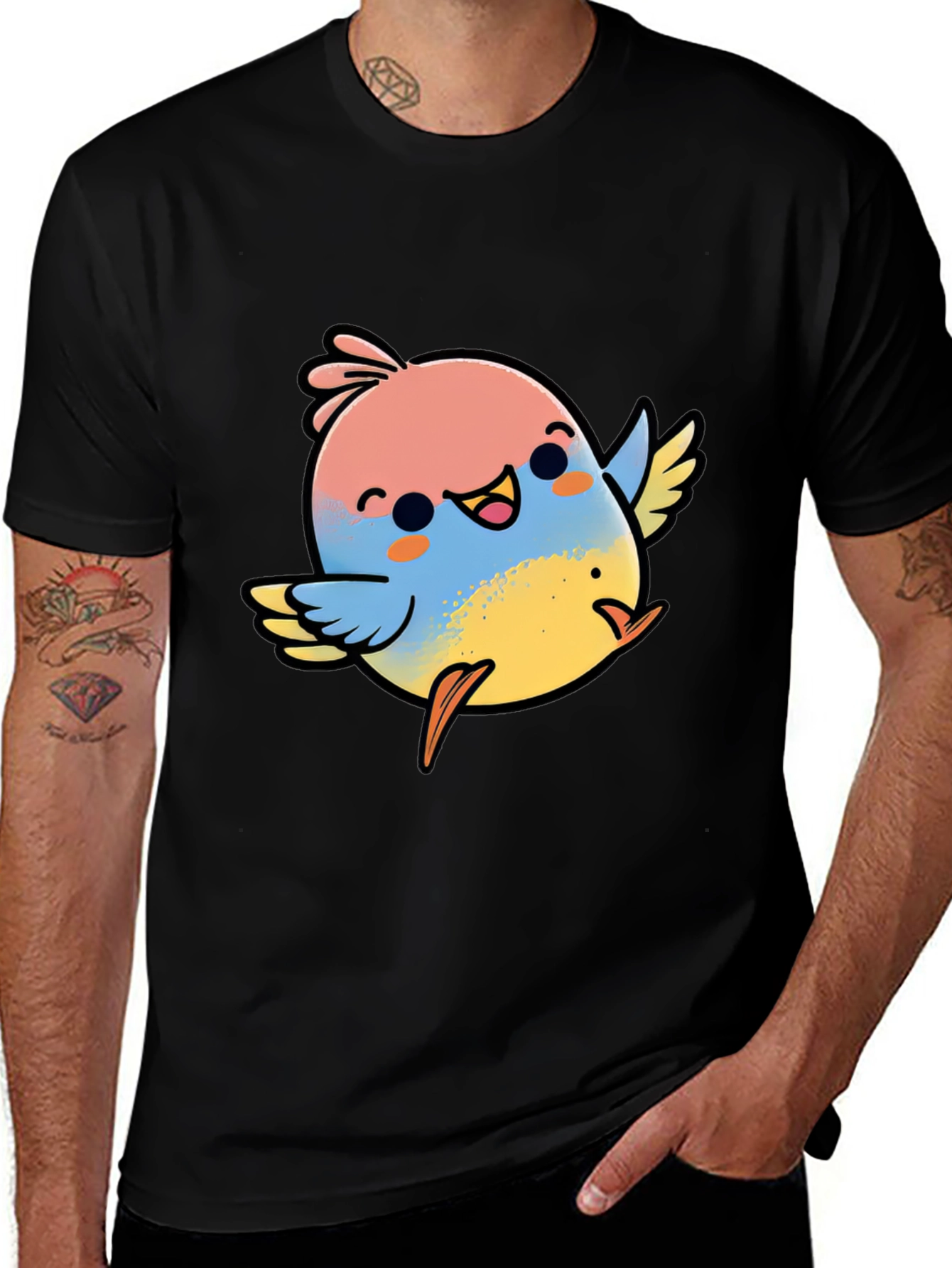 Variant 8 of Cute Bird Graphic Tee - Fun & Stylish