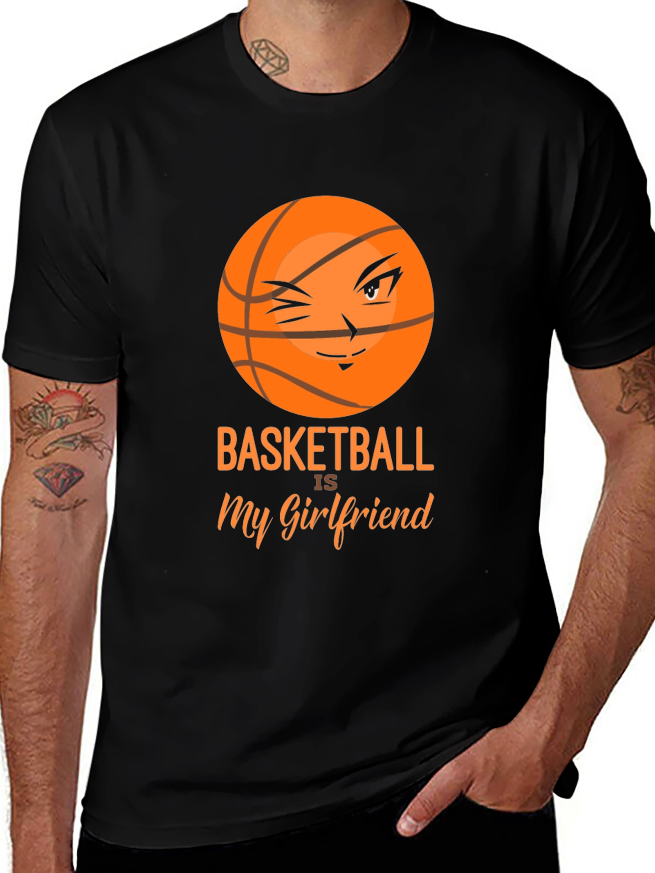 Variant 27 of Basketball is My Girlfriend Graphic T-Shirt