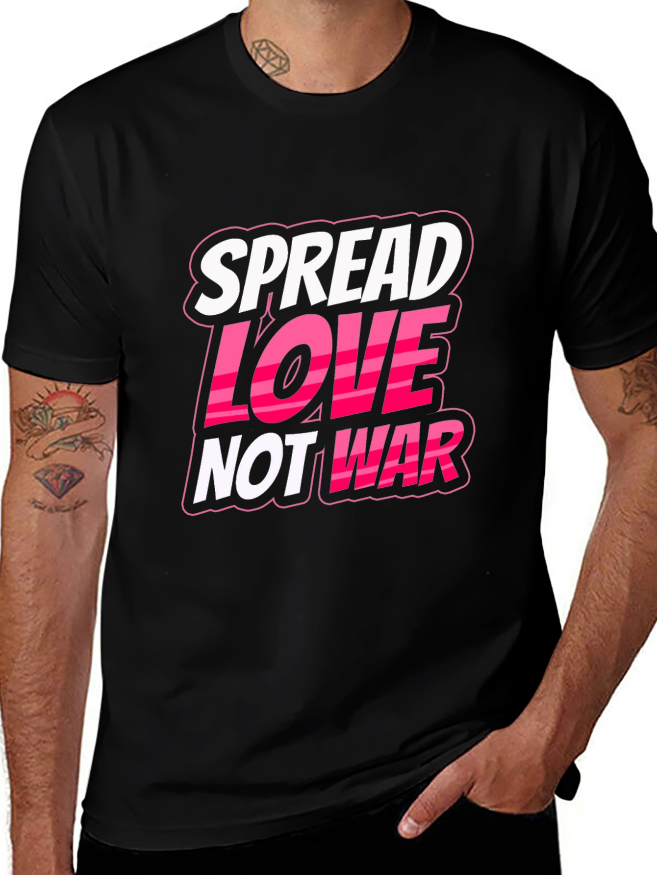 Variant 19 of Spread Love Not War Graphic Tee