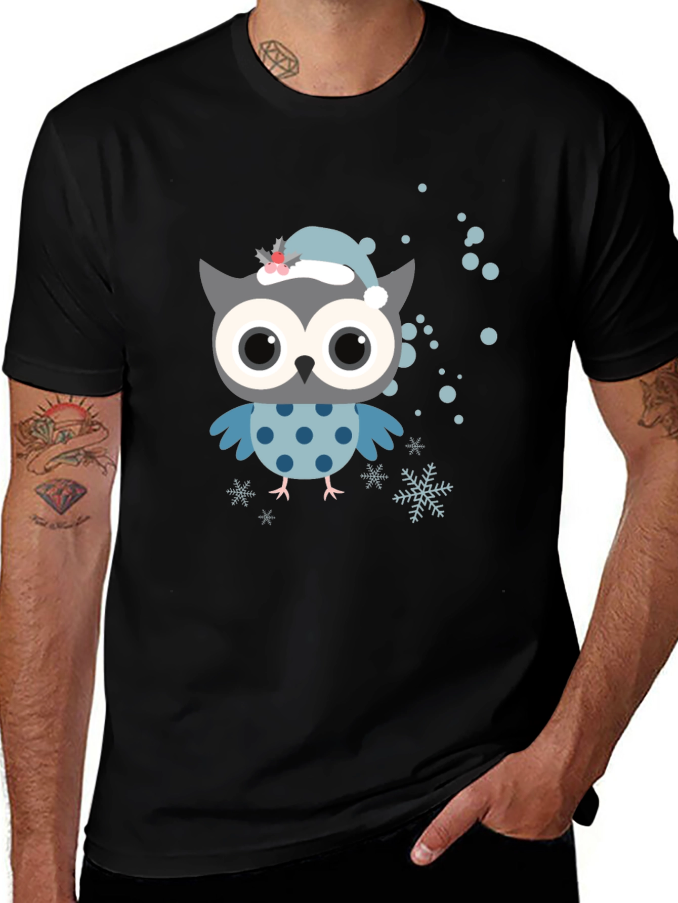 Variant 12 of Cute Owl Christmas T-Shirt
