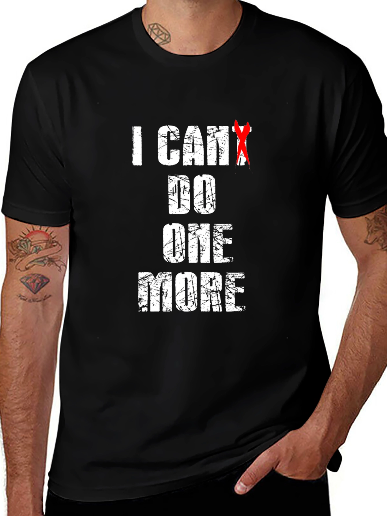 Variant 26 of Motivational Graphic Tee: I Can Do One More