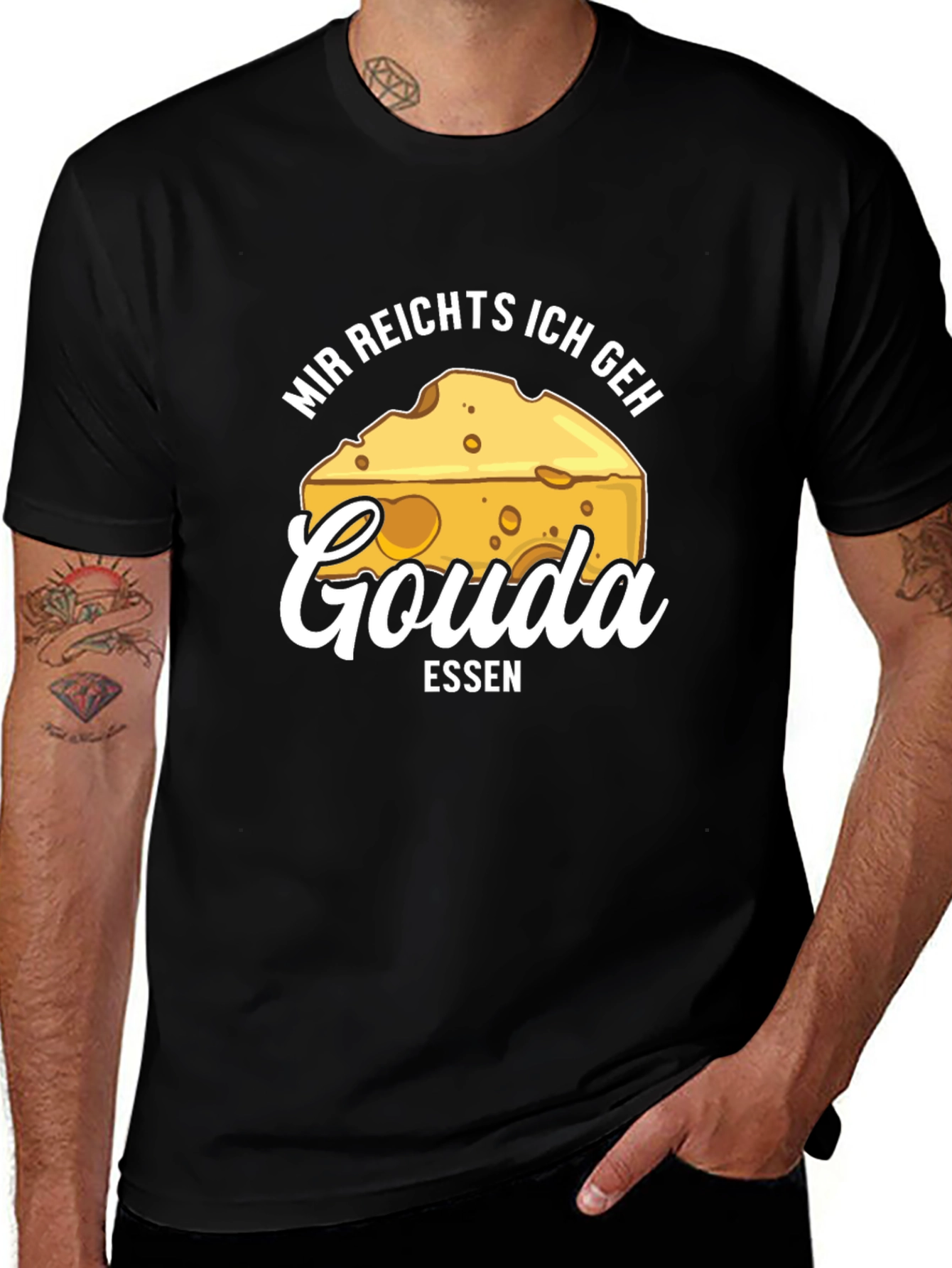 Variant 27 of Gouda Essen T-Shirt - Funny Cheese Lover Tee