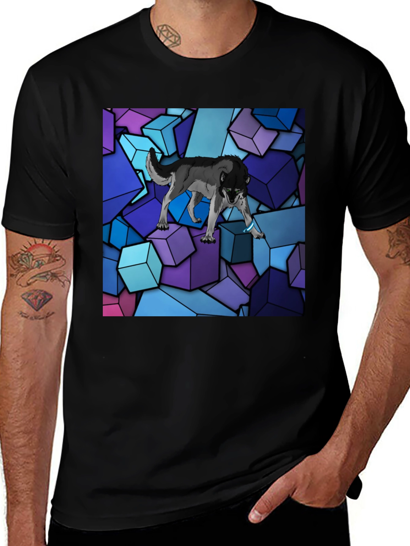 Variant 25 of Wolf Cubes T-Shirt