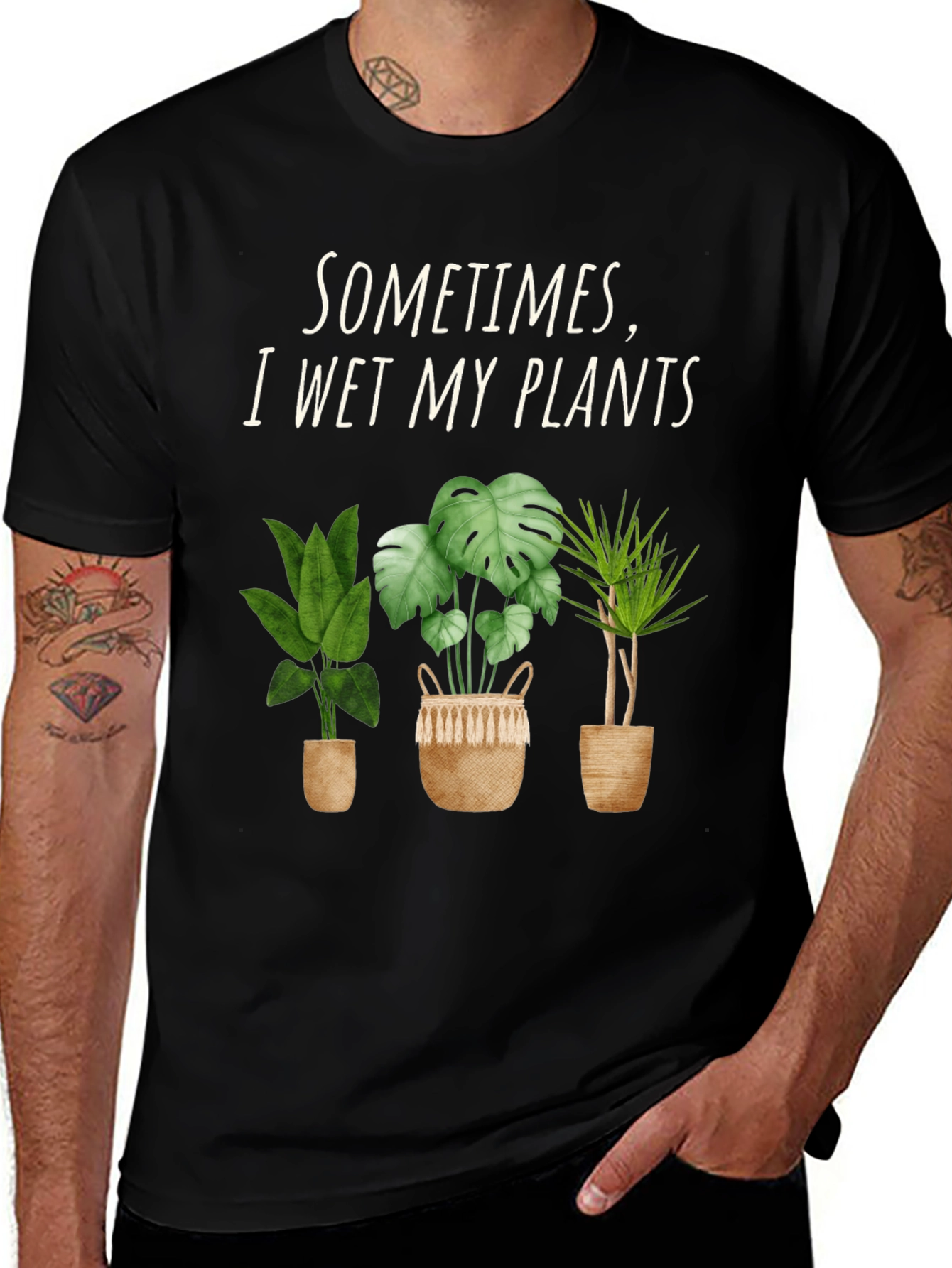 Variant 20 of Funny Plant Lover T-Shirt - I Wet My Plants