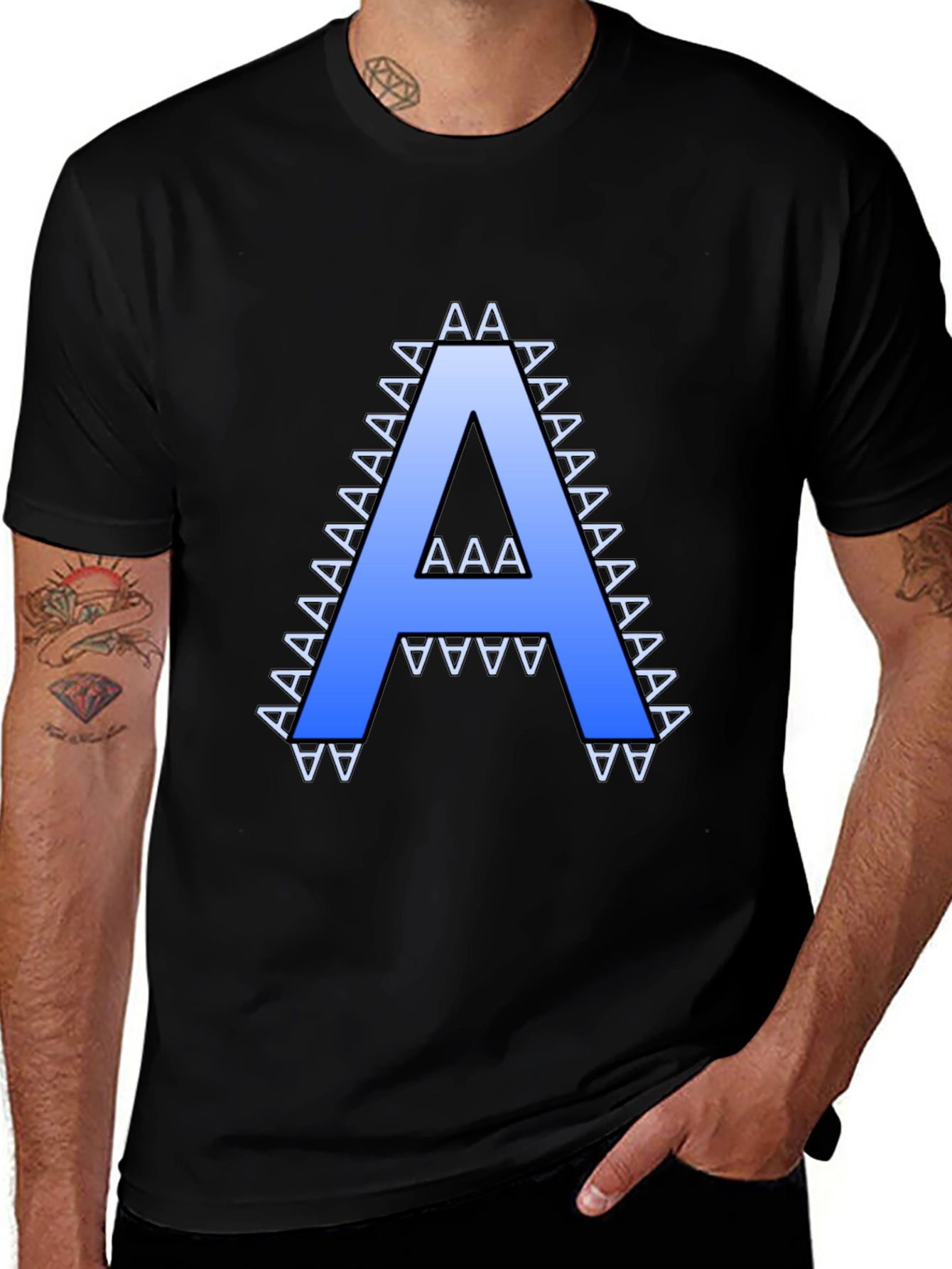 Variant 25 of Letter A Graphic Tee - Stylish & Unique Design