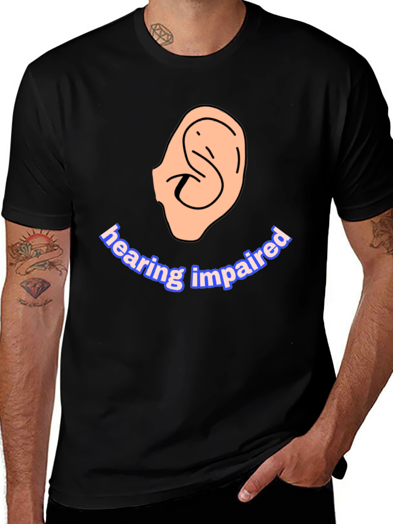 Variant 4 of Hearing Impaired Awareness Graphic Tee