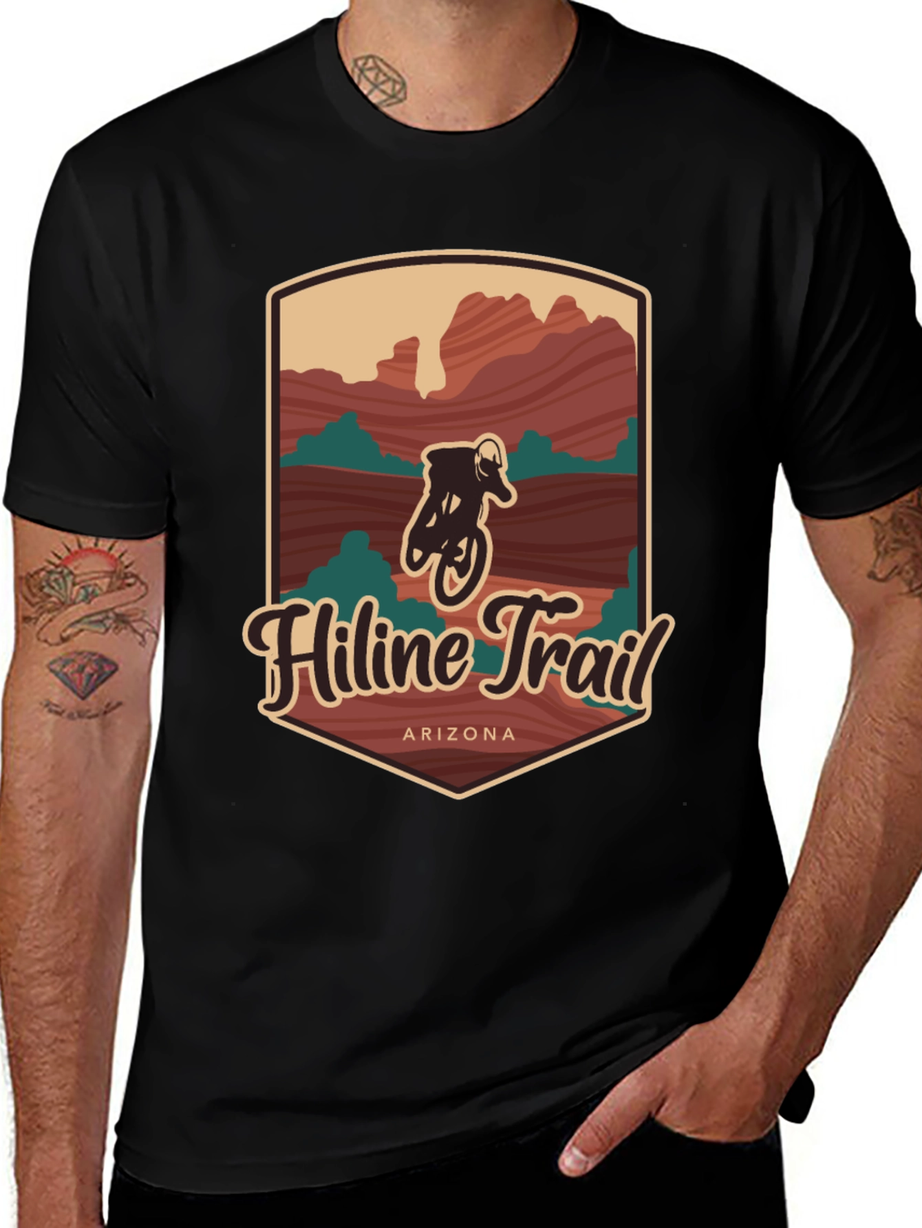Variant 19 of HiLine Trail Arizona Biker Graphic Tee