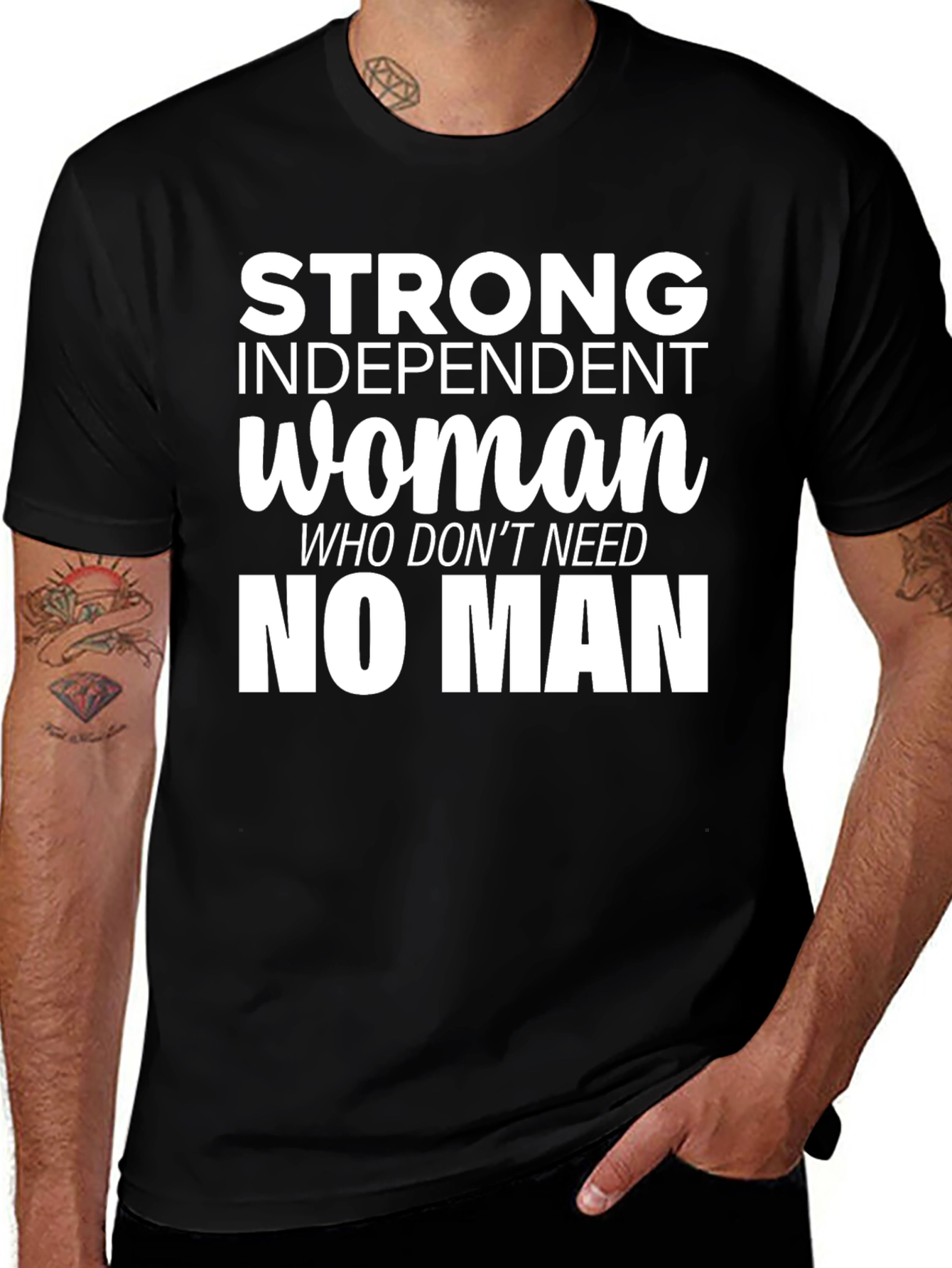 Variant 28 of Strong Independent Woman Graphic Tee