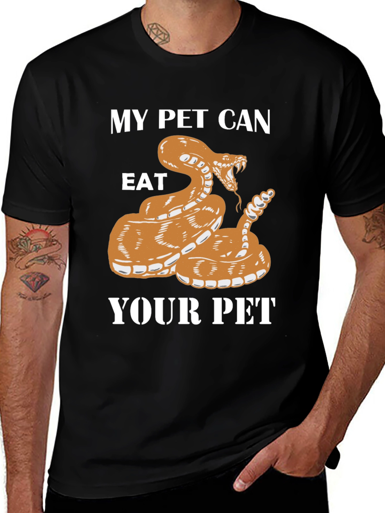 Variant 3 of My Pet Can Eat Your Pet Snake Graphic Tee