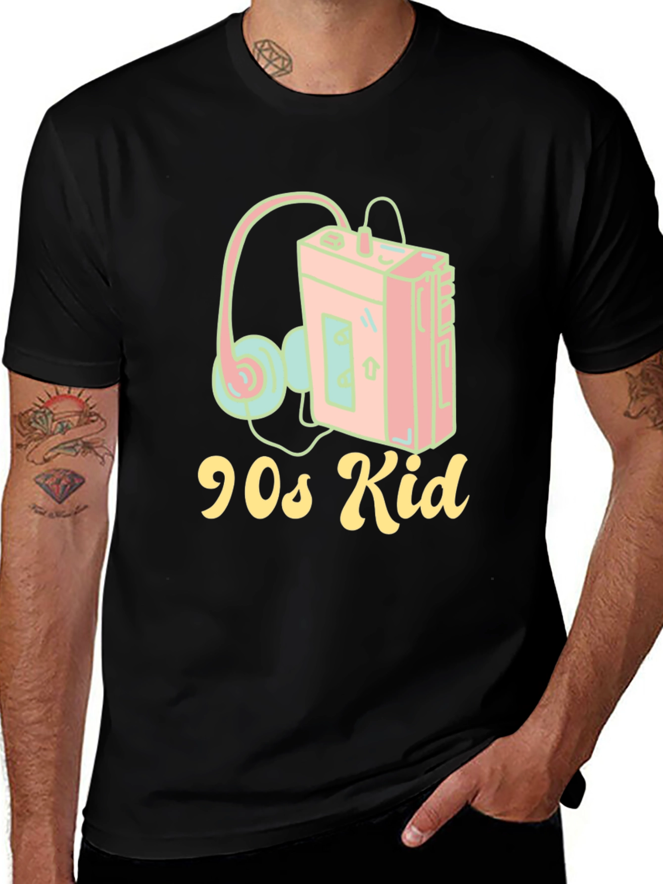 90s Kid Retro Cassette Player T-Shirt