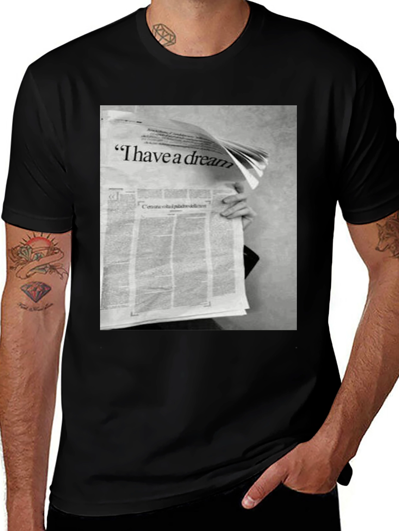 Variant 28 of I Have A Dream T-Shirt - Black