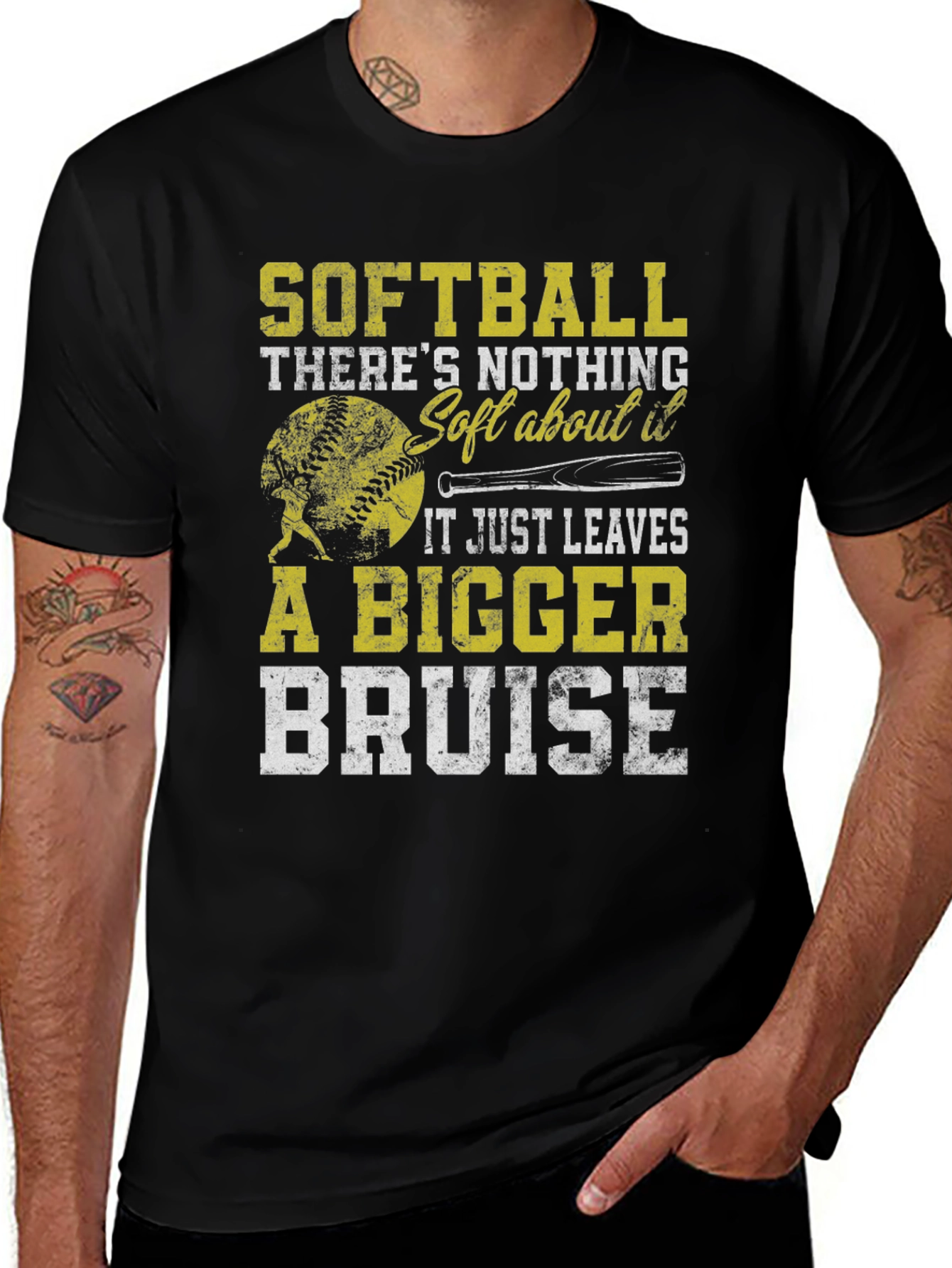 Variant 13 of Softball Bigger Bruise Graphic T-Shirt