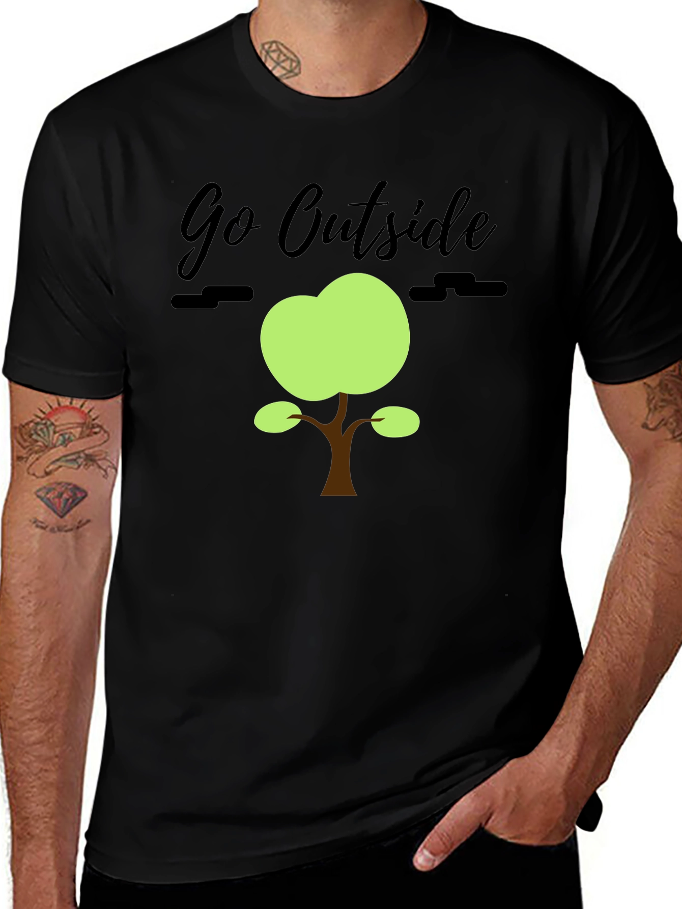Variant 17 of Go Outside Graphic Tee - Nature Inspired T-Shirt
