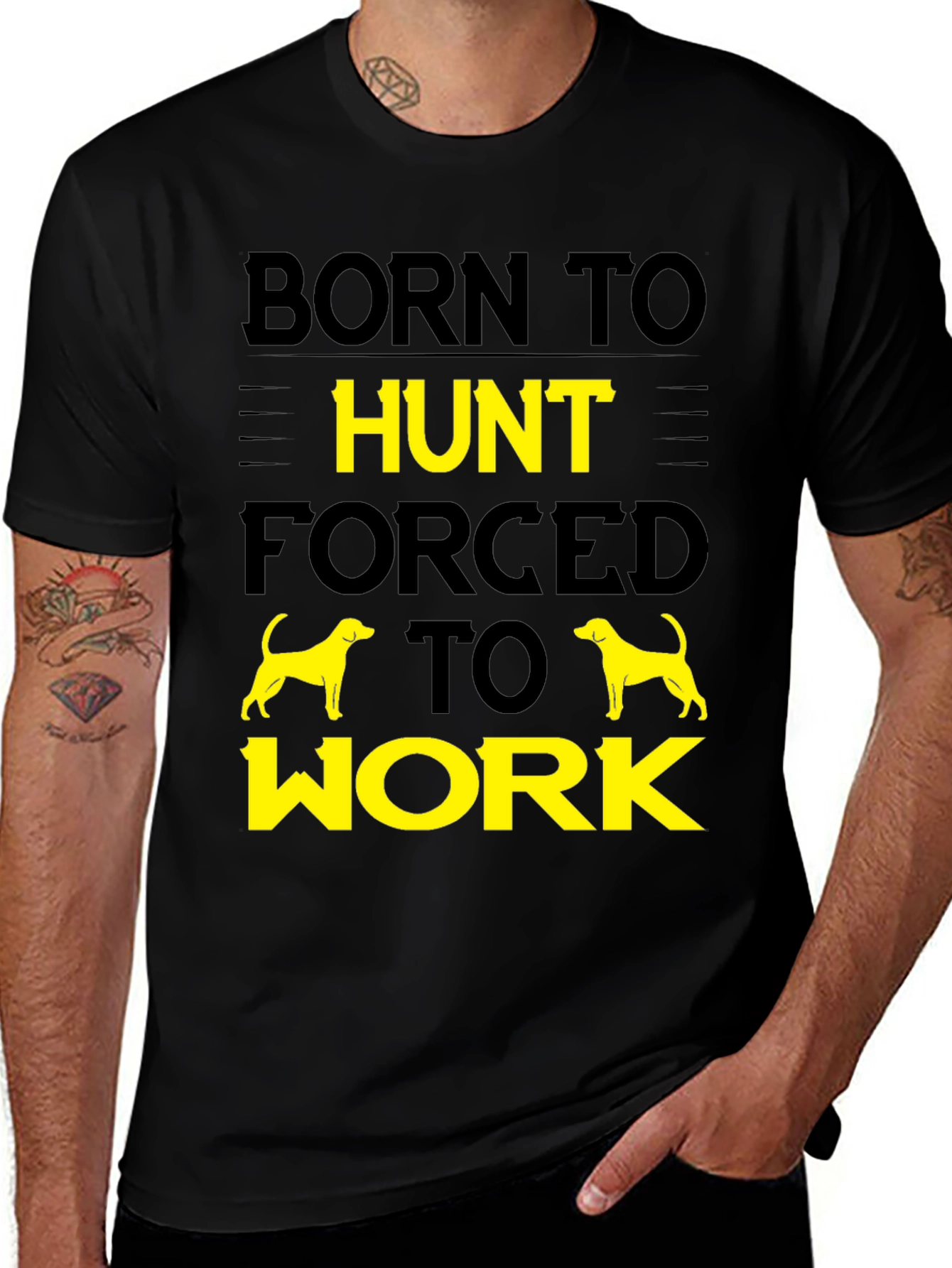 Variant 22 of Born to Hunt Men's T-Shirt