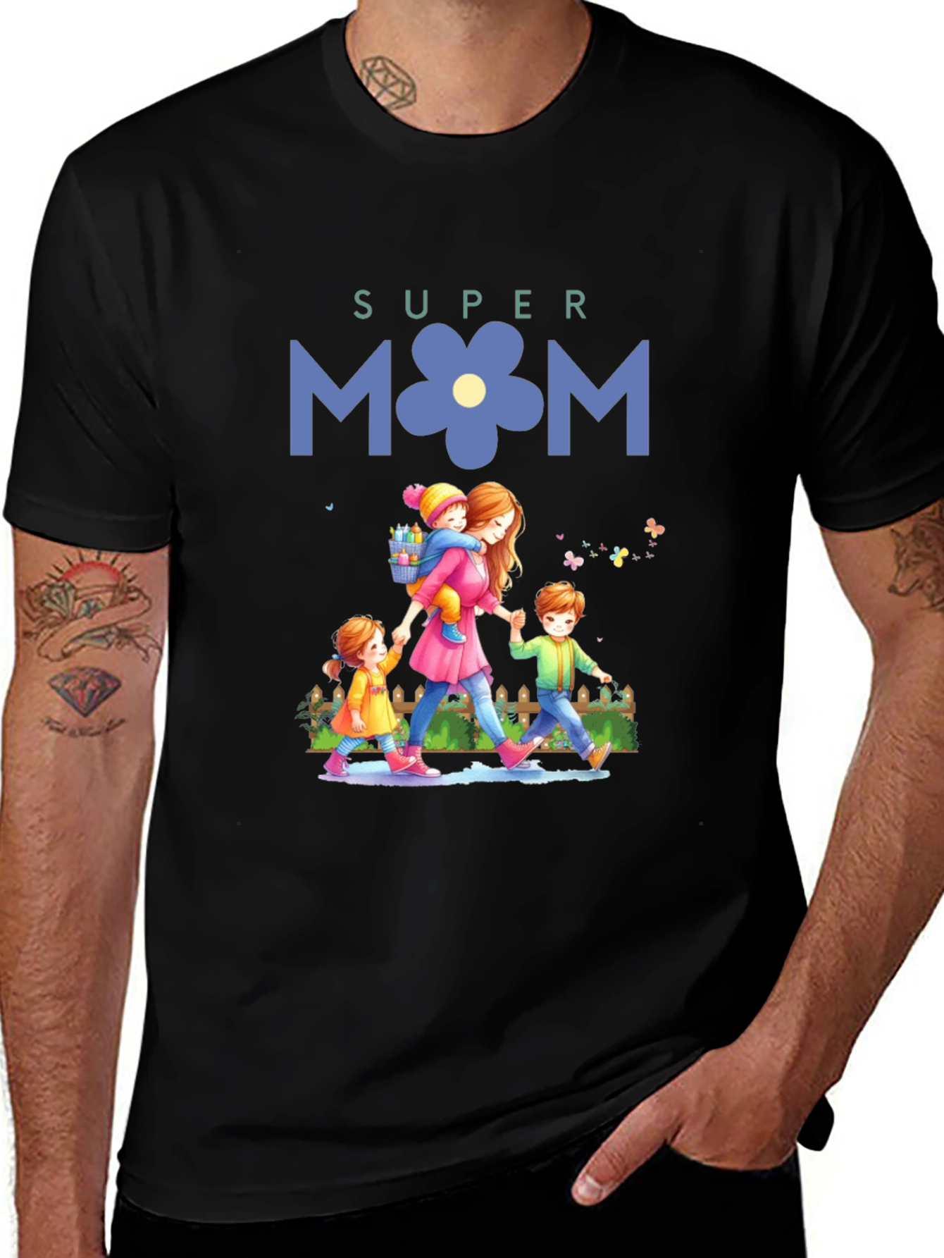 Variant 2 of Super Mom T-Shirt - Mother's Day Gift