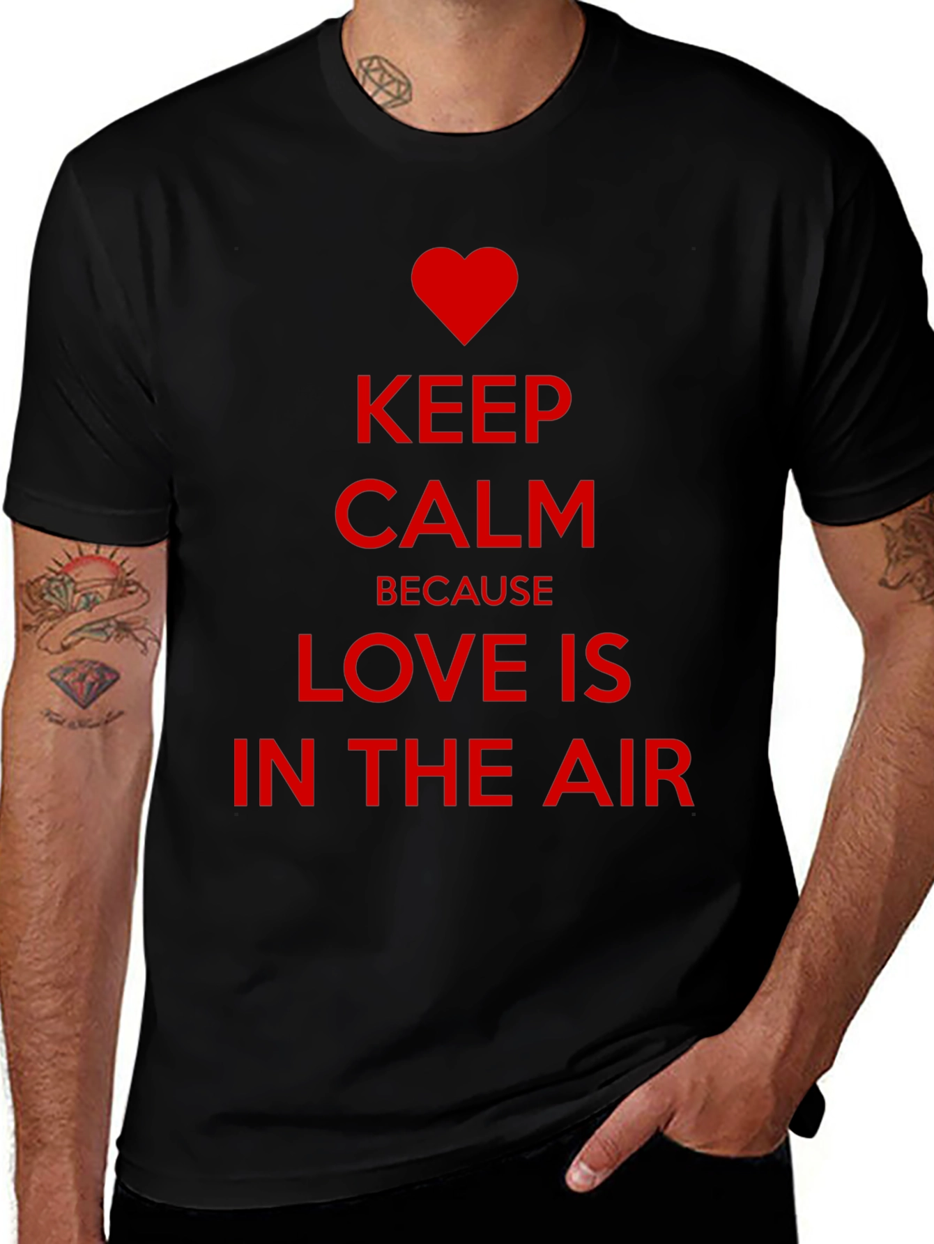 Variant 18 of Keep Calm Love is in the Air T-Shirt