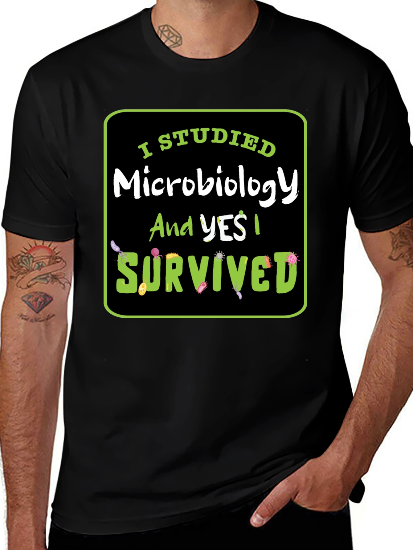 Microbiology Survivor T-Shirt - Funny Study Tee