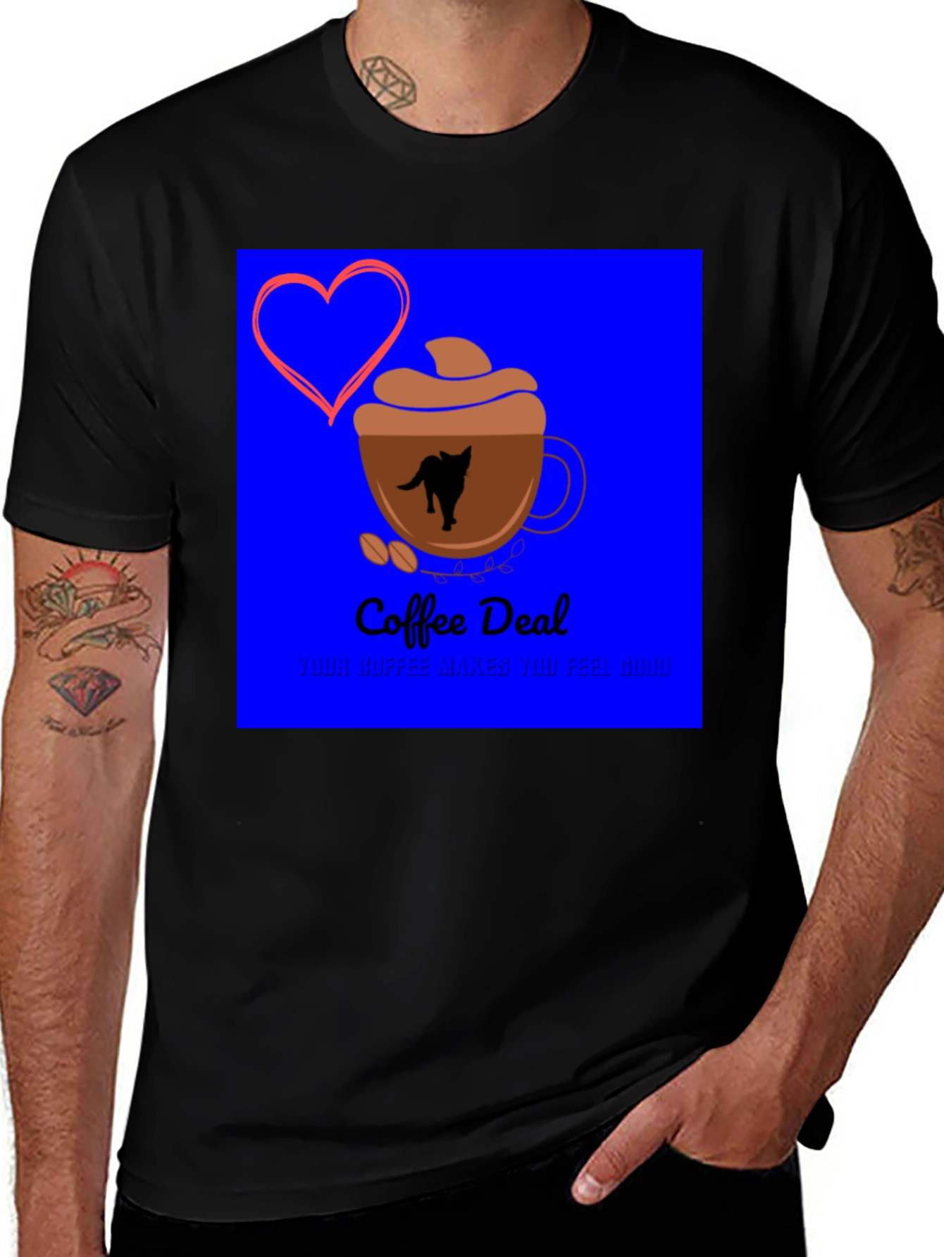 Variant 20 of Coffee Deal T-Shirt - Makes You Feel Good