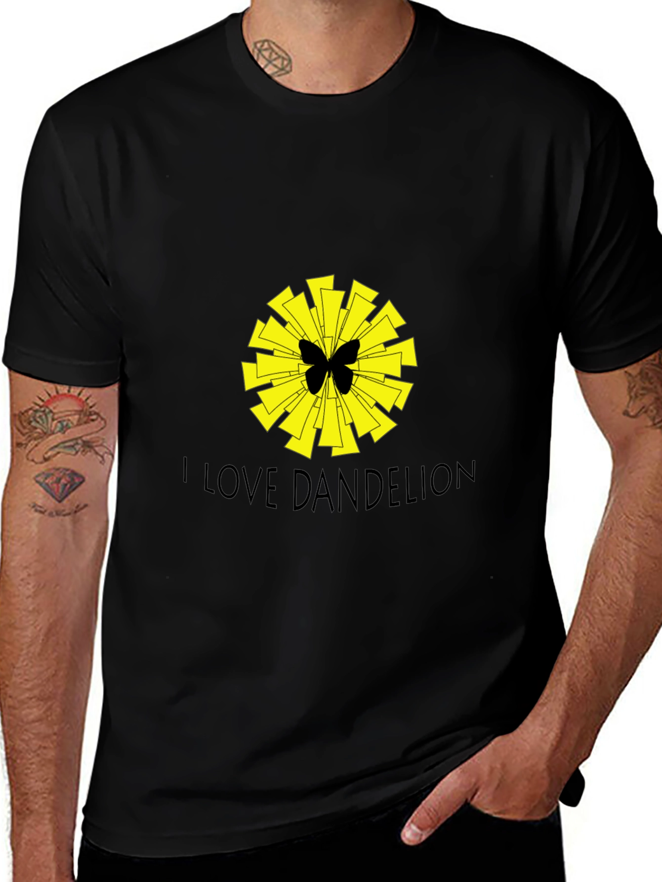 Variant 10 of I Love Dandelion Graphic Tee