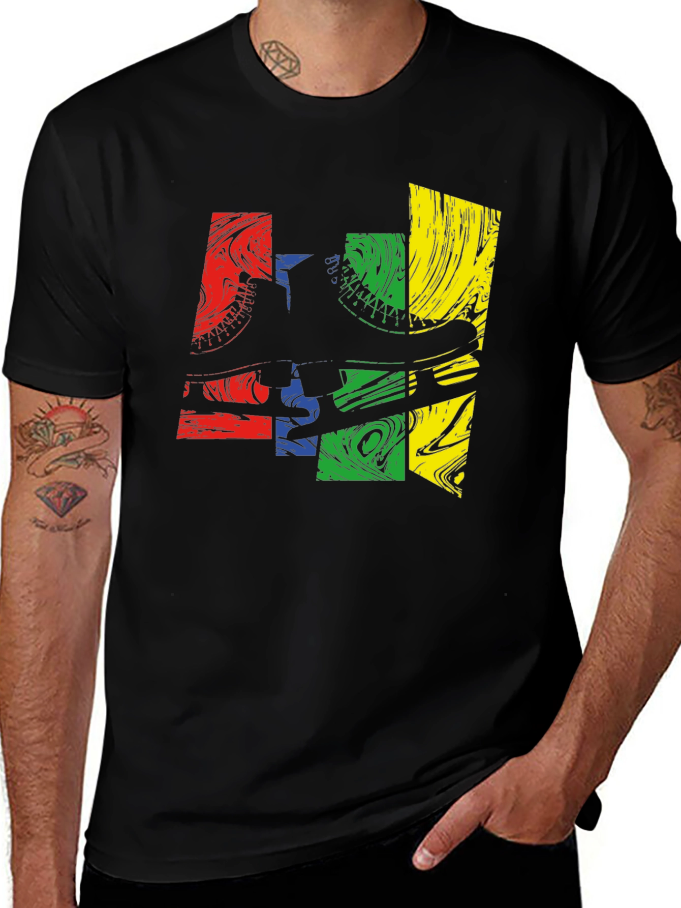 Variant 22 of Retro Skate T-Shirt - Vivid Graphic Print