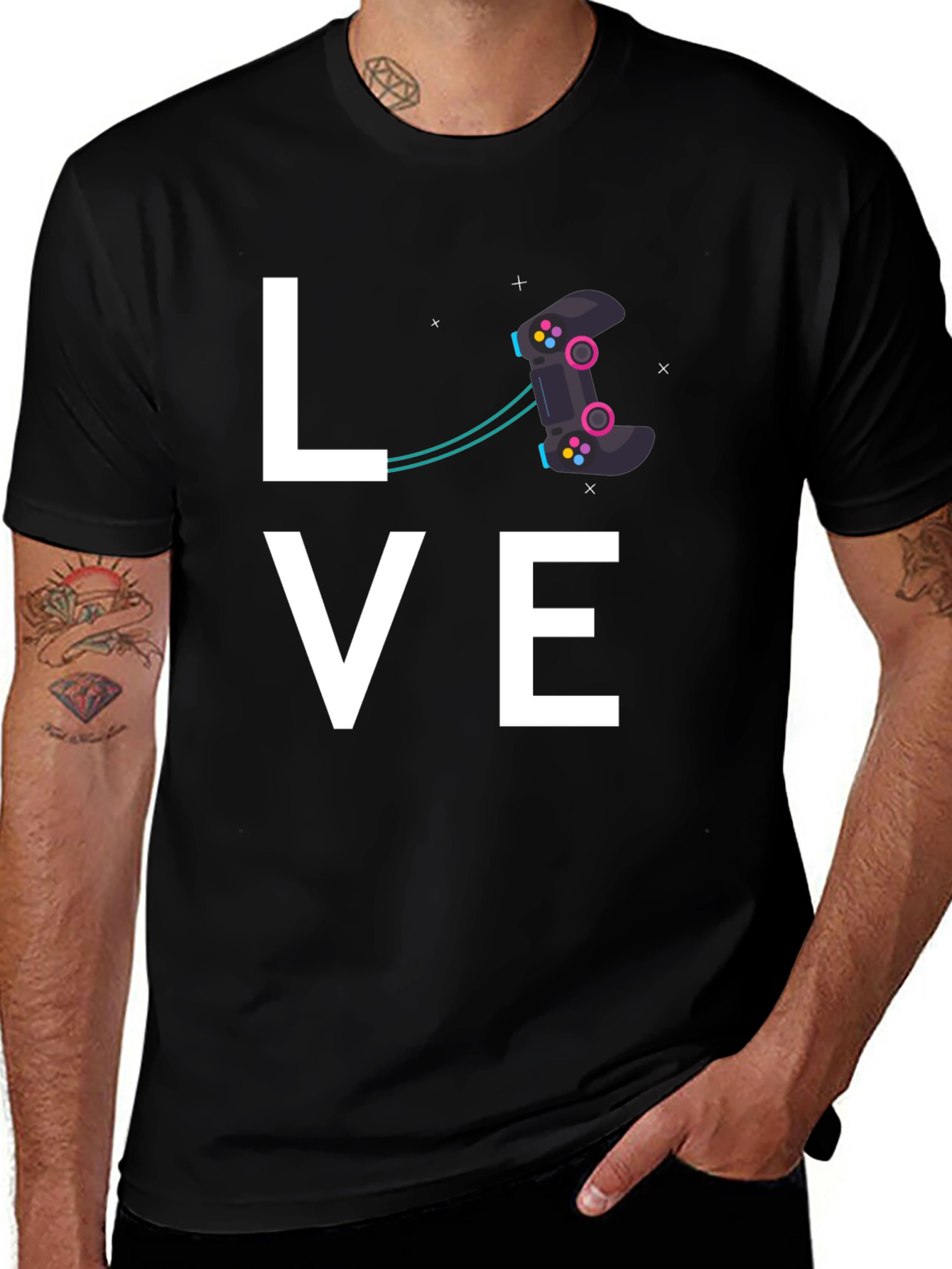 Variant 22 of Love Gaming Black T-Shirt