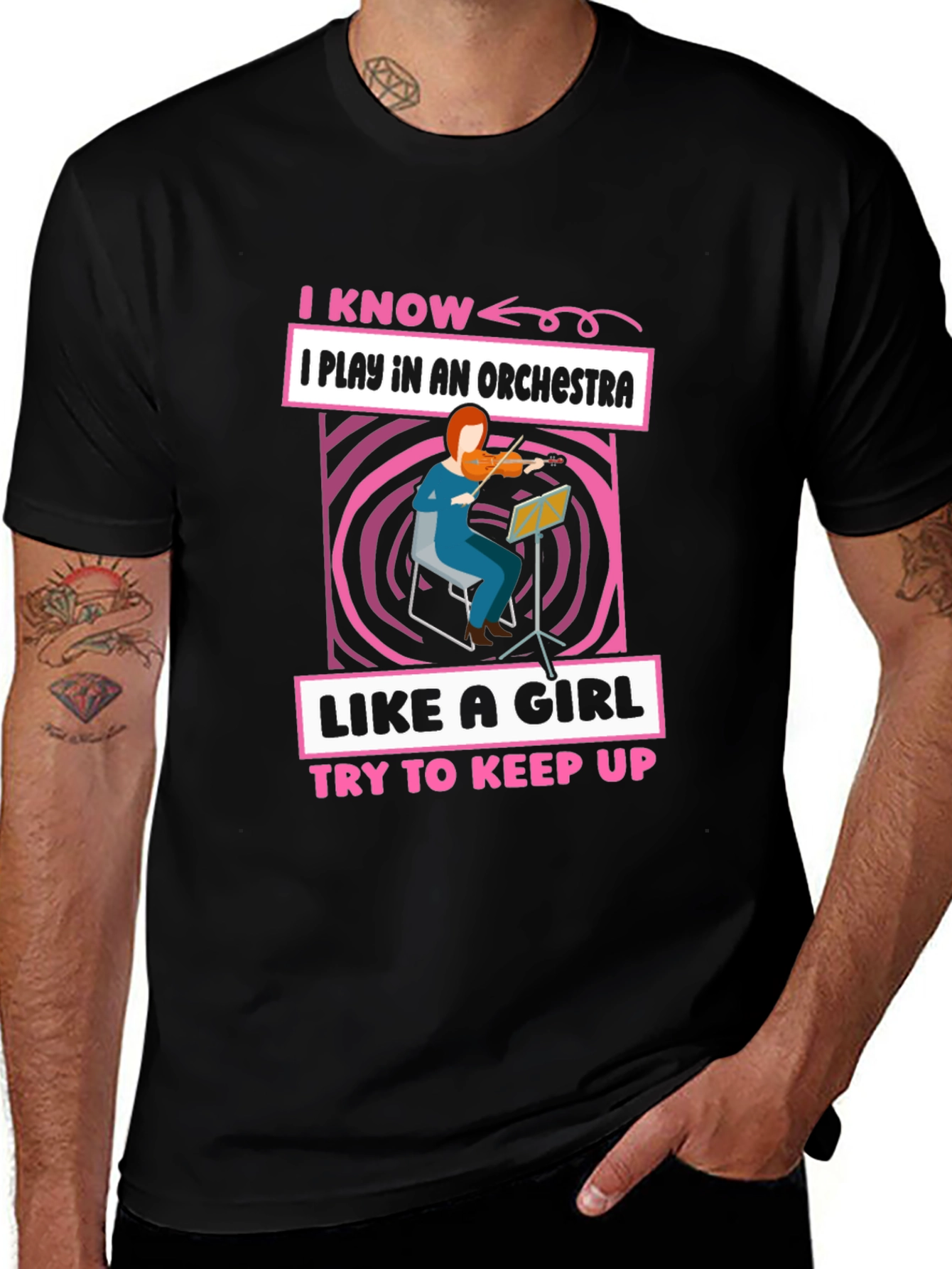 Variant 9 of I Play in an Orchestra Like a Girl T-Shirt