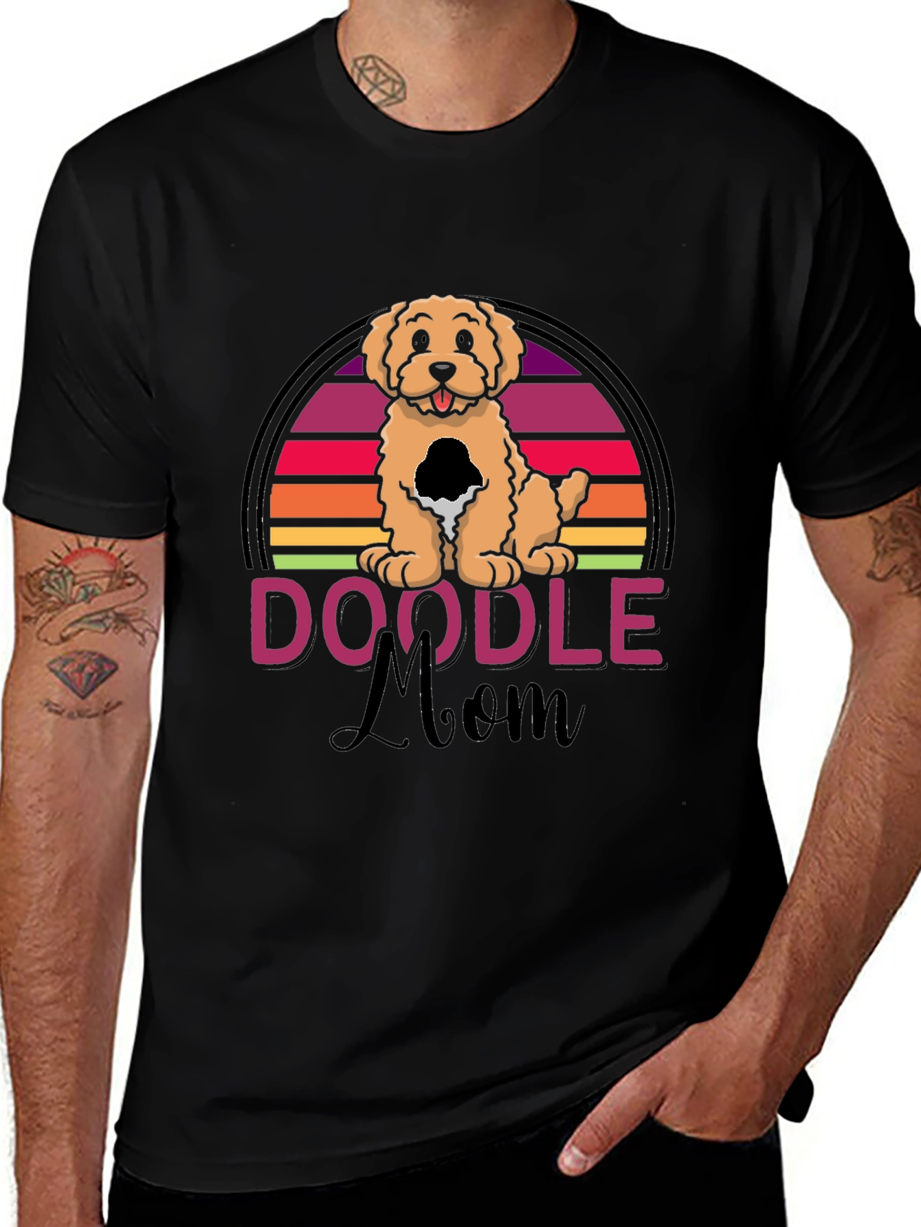 Variant 14 of Doodle Mom Graphic Tee - Dog Lover T-Shirt