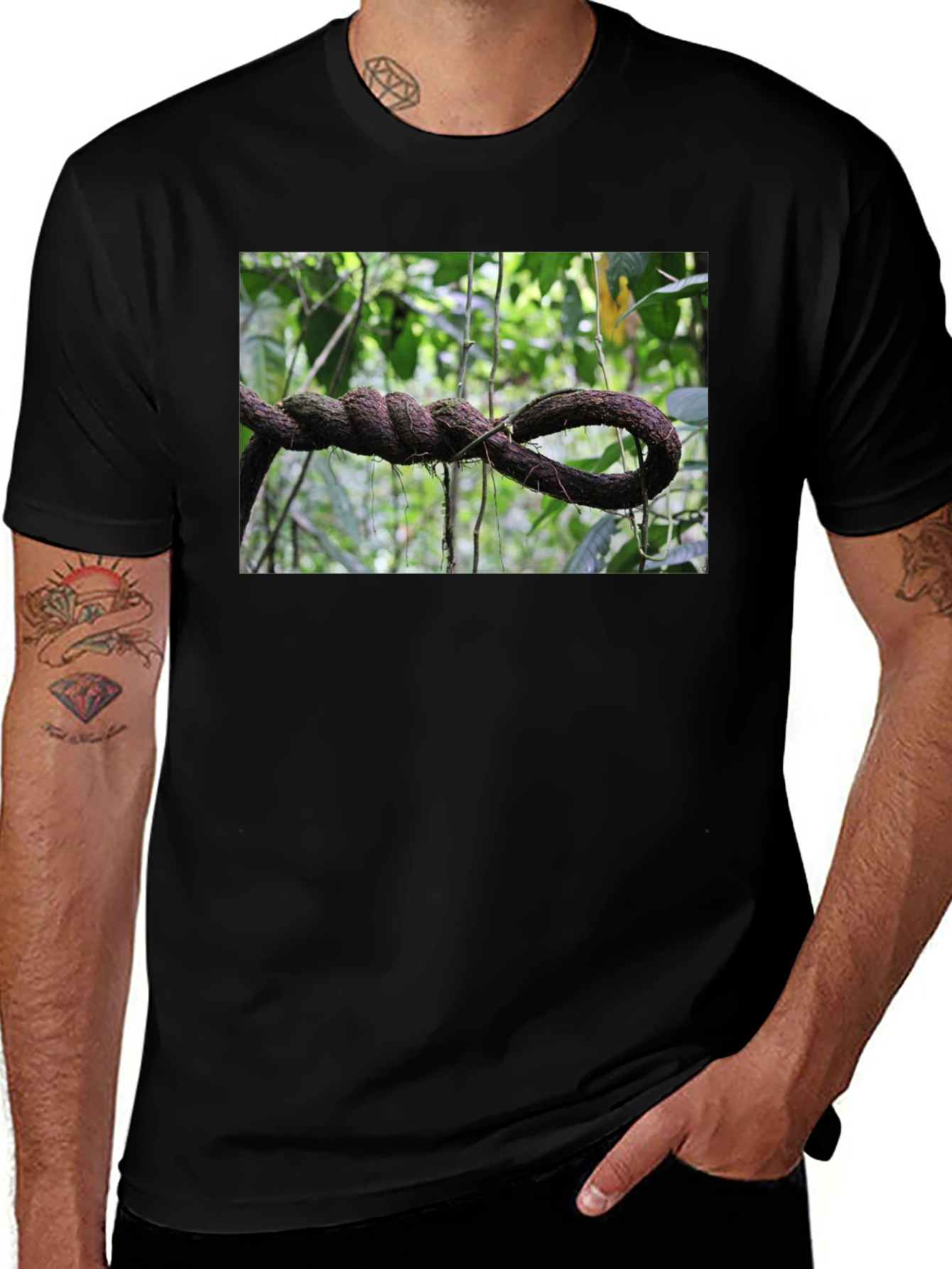 Variant 21 of Jungle Vine T-Shirt: Nature-Inspired Design