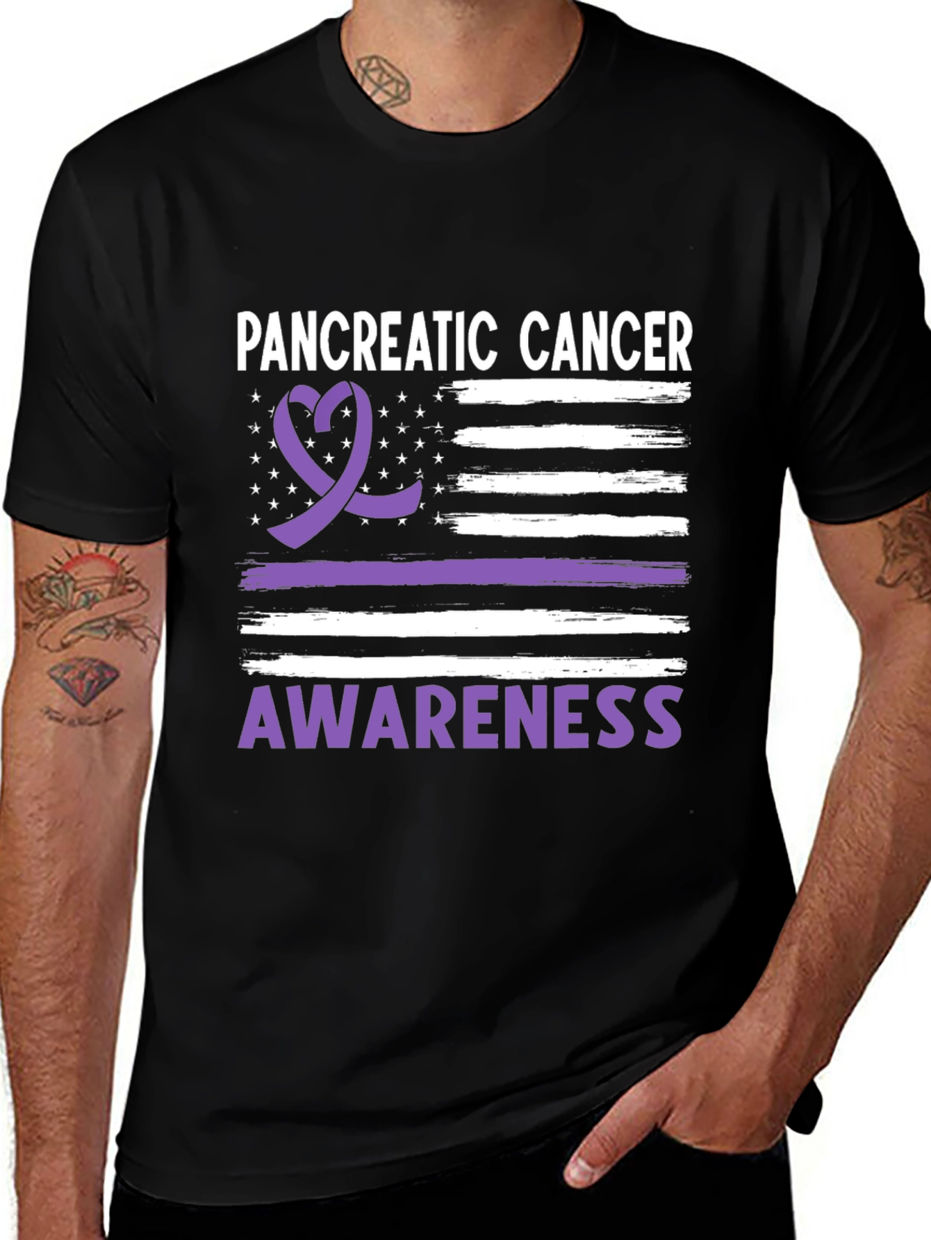 Pancreatic Cancer Awareness Ribbon Tee