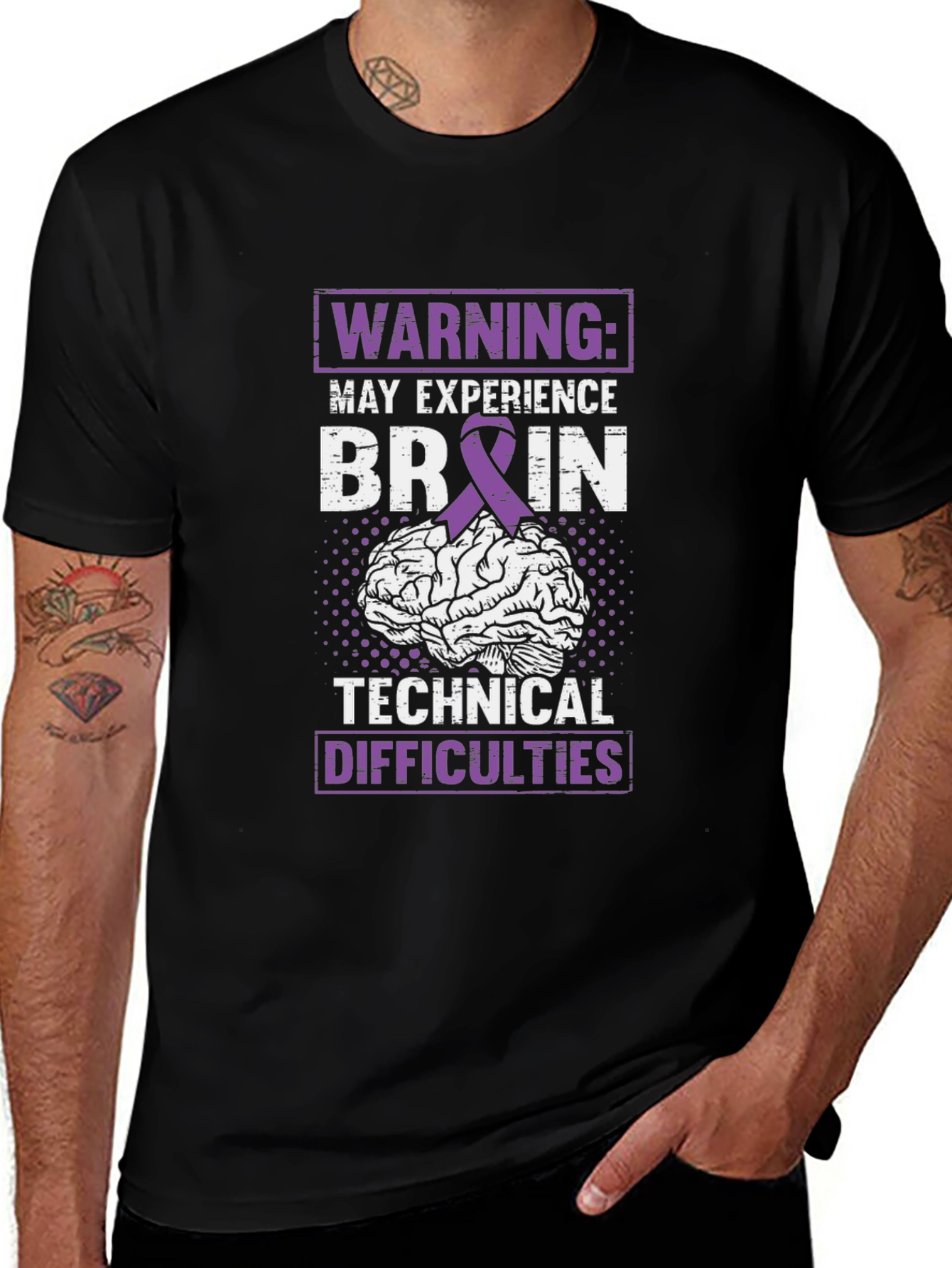 Variant 29 of Brain Technical Difficulties Graphic T-Shirt