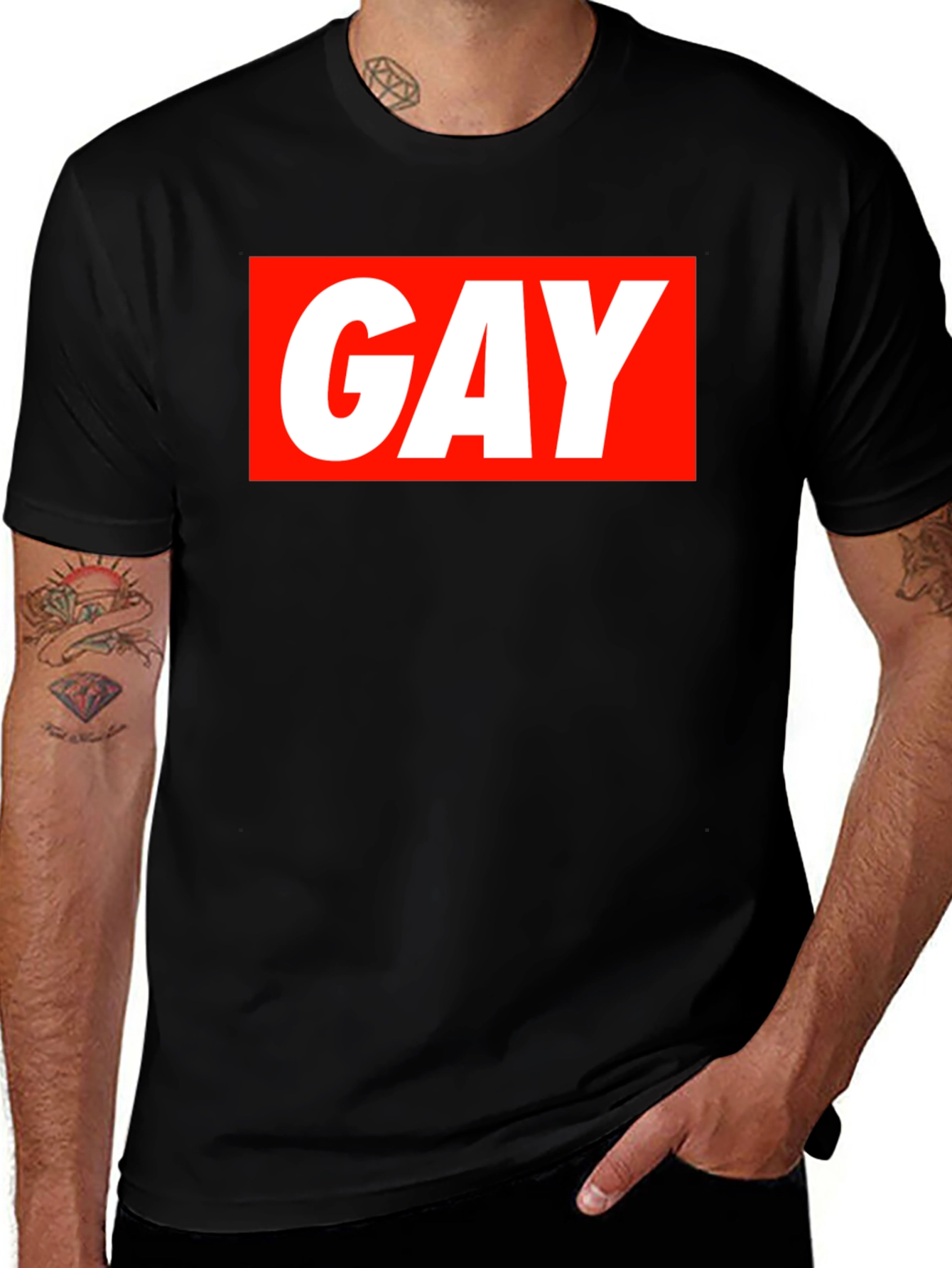 Variant 18 of Bold 'GAY' Graphic Tee - Statement T-Shirt