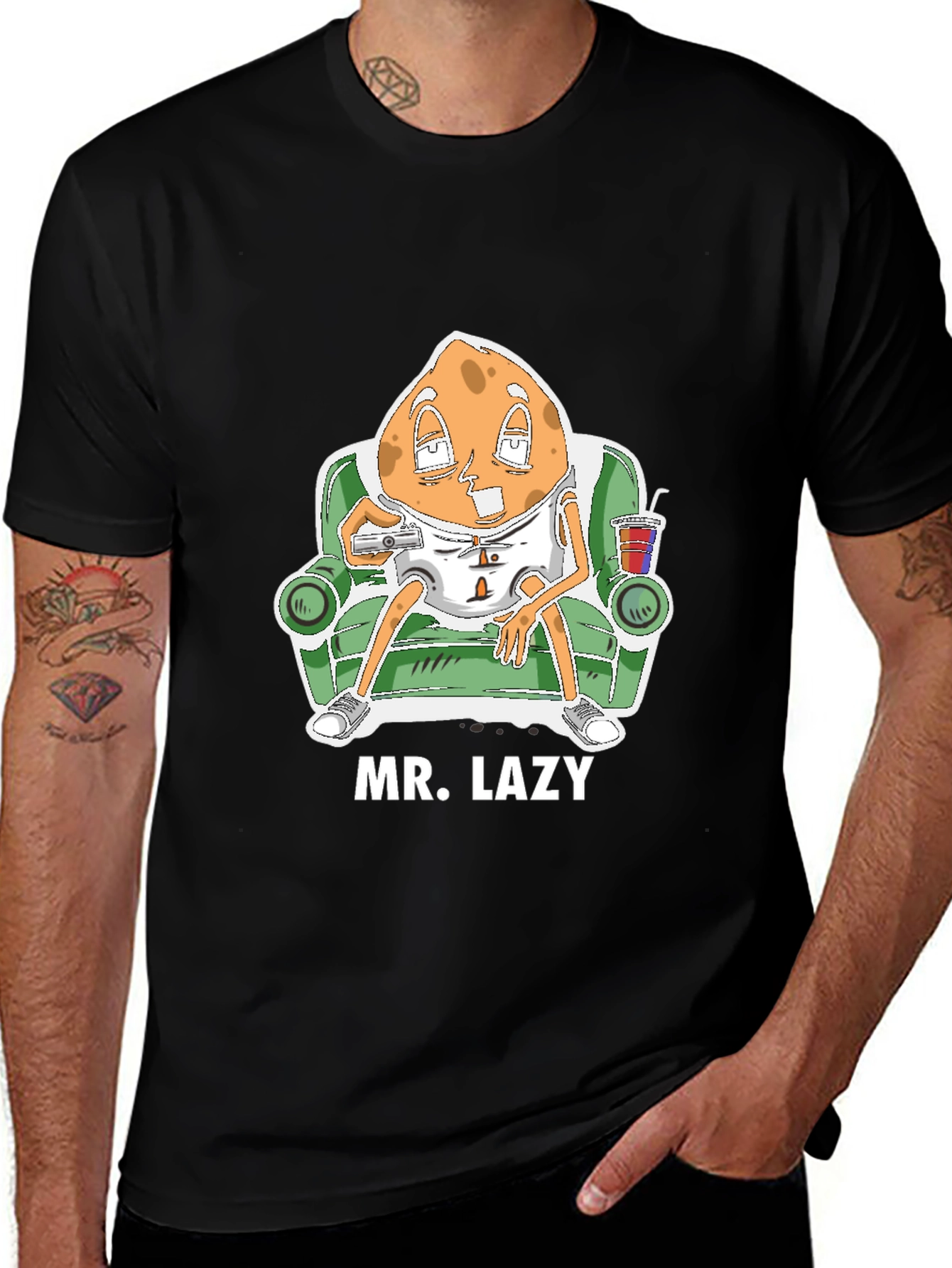 Variant 7 of Mr. Lazy Graphic T-Shirt - Comfortable & Unique Design