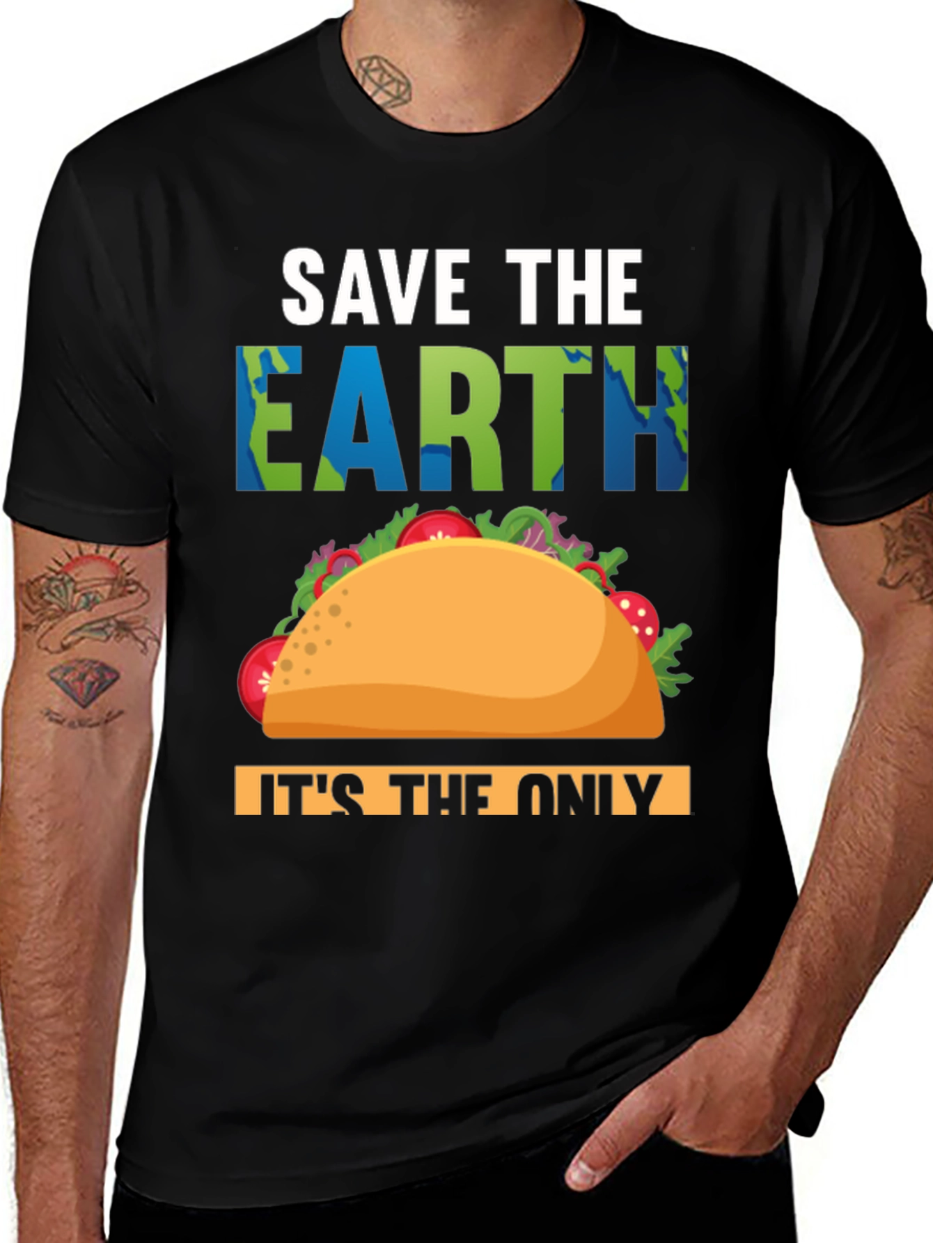 Variant 26 of Save the Earth Taco T-Shirt