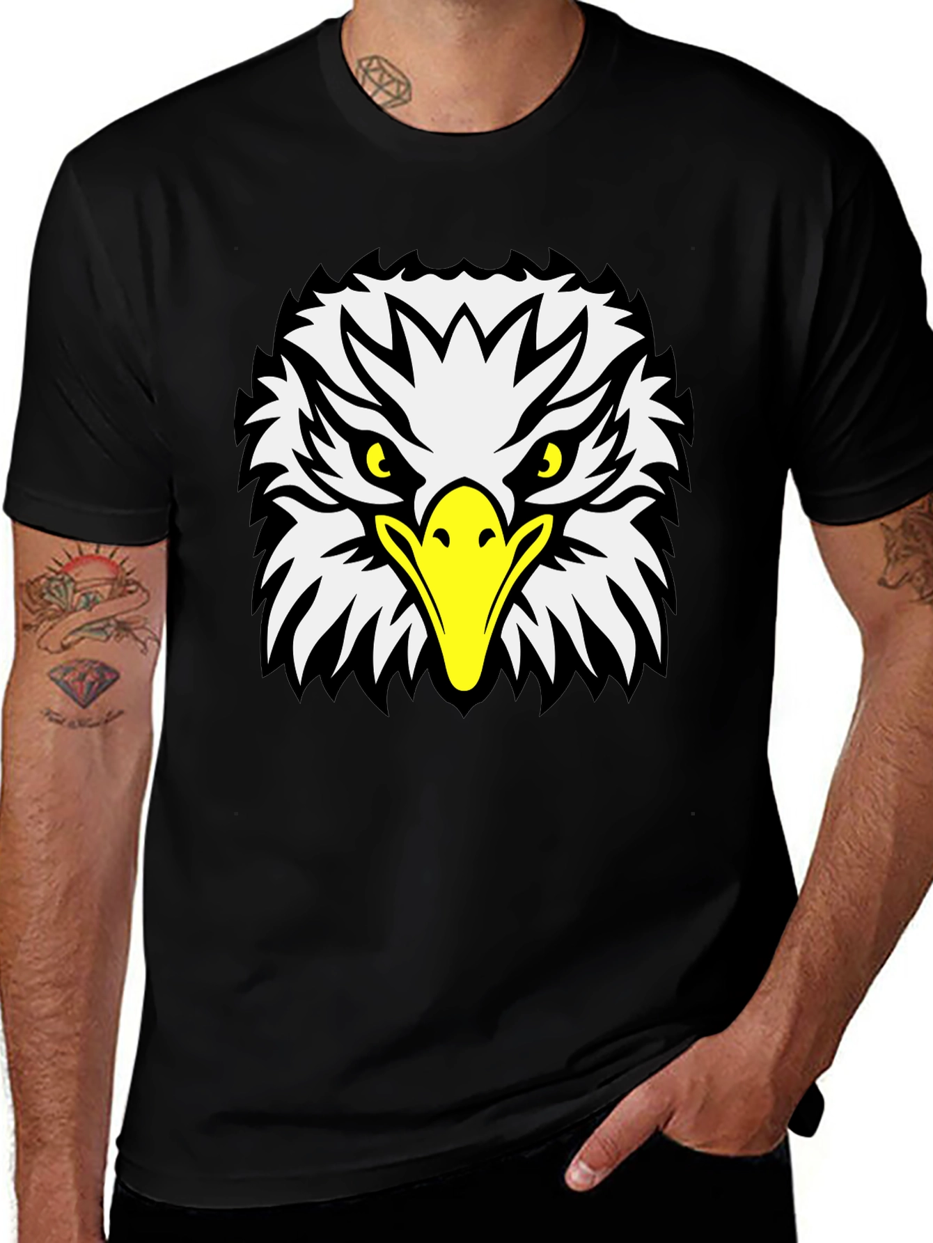 Variant 13 of Black Eagle Graphic Tee - Bold Style