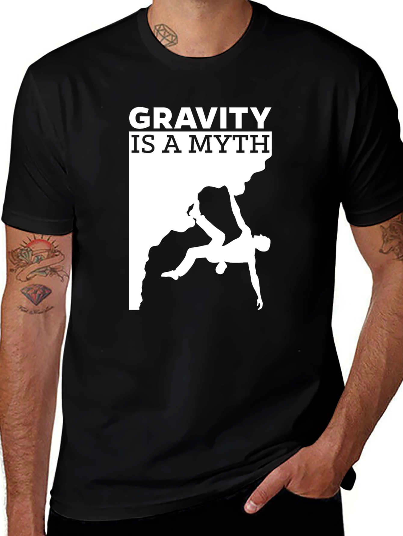 Variant 22 of Gravity is a Myth Climber T-Shirt
