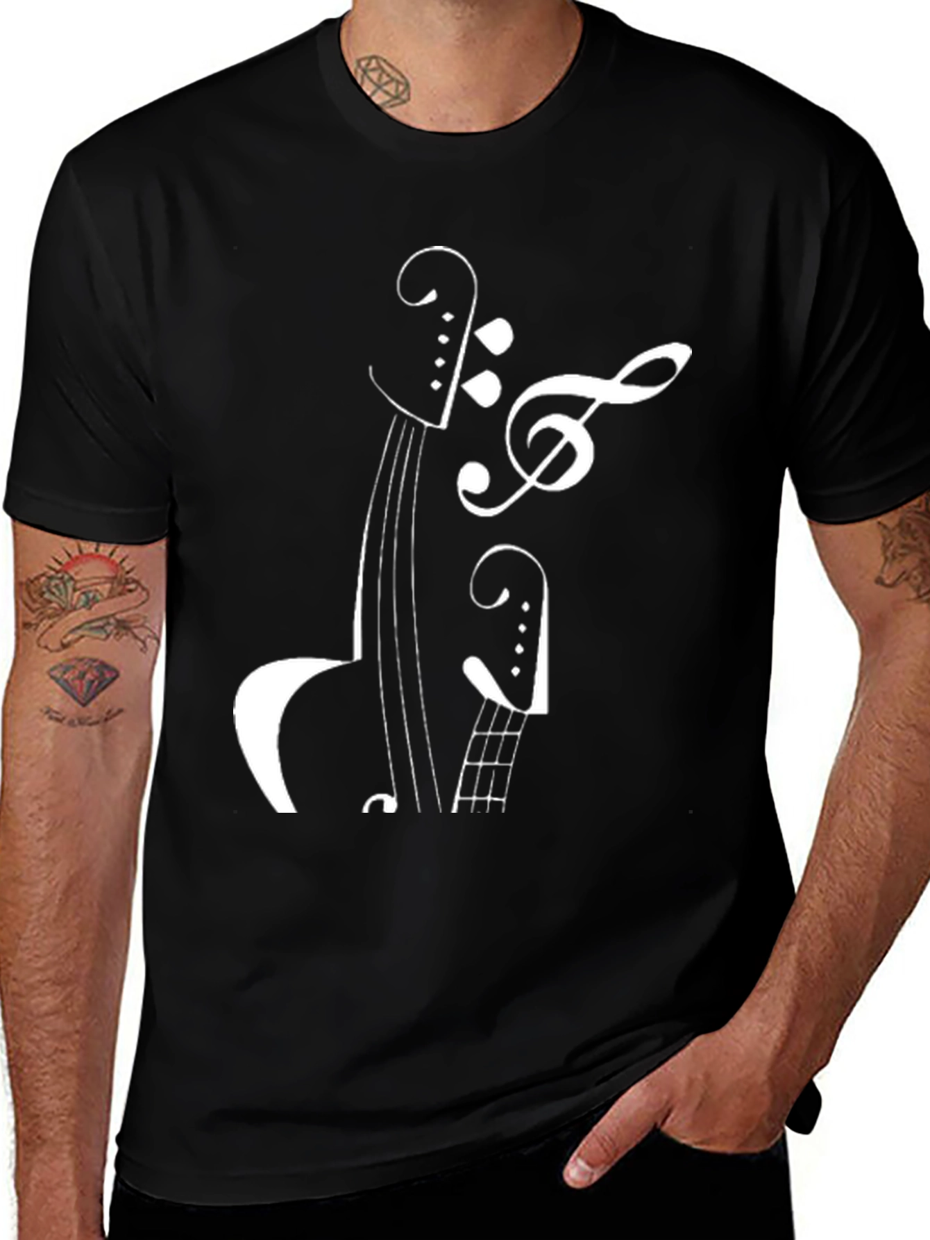 Variant 28 of Musical Note Instrument Graphic Tee