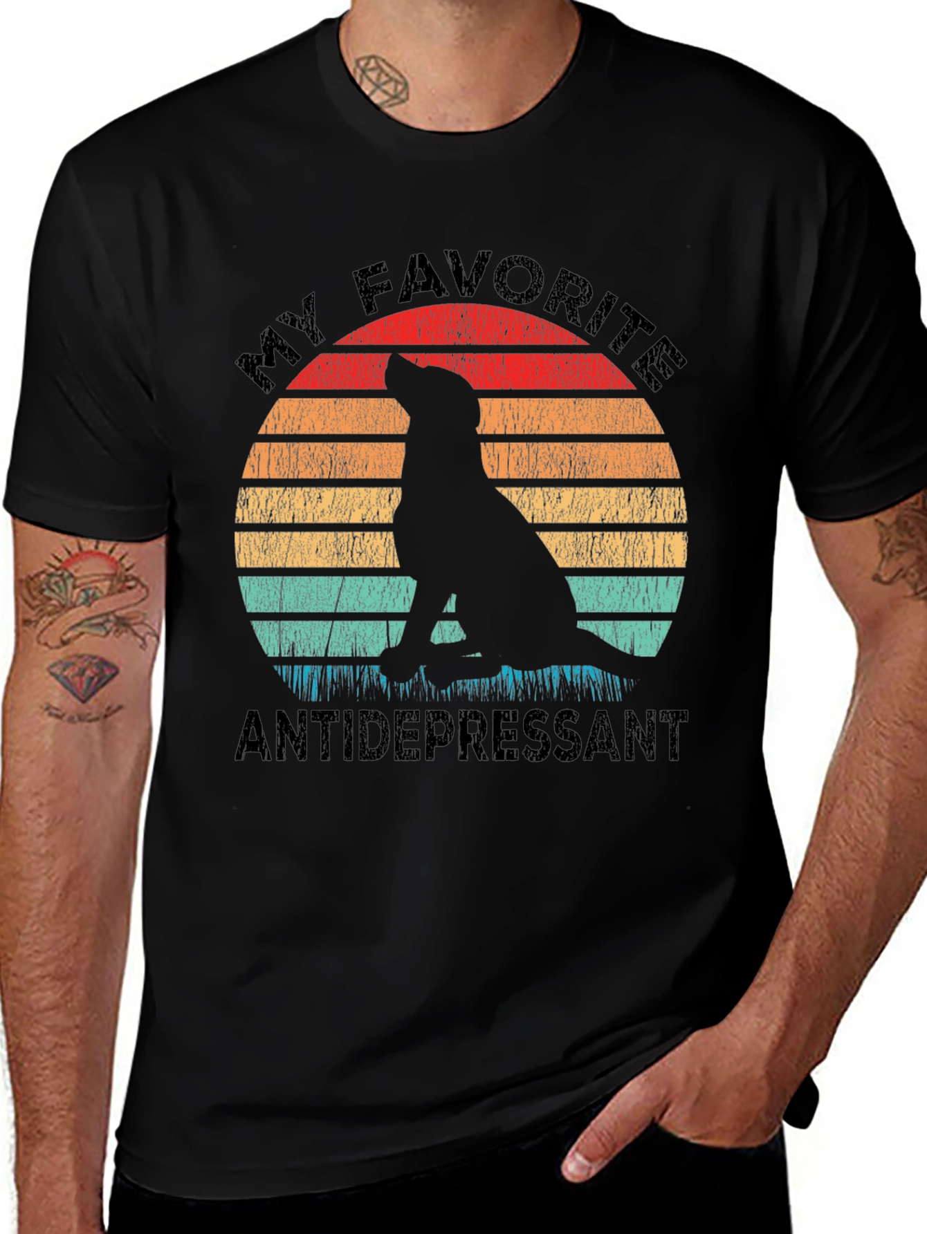 Variant 8 of My Favorite Antidepressant Dog T-Shirt