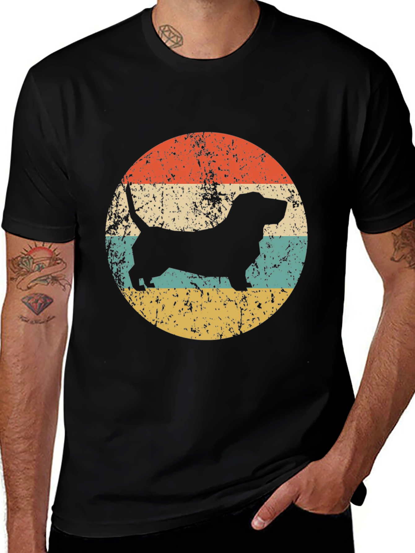 Variant 15 of Retro Dog Silhouette T-Shirt