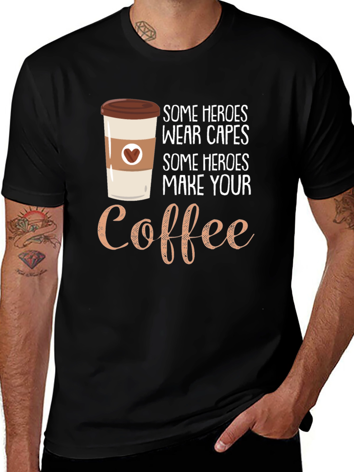 Variant 19 of Coffee Hero T-Shirt - Makes Great Gift
