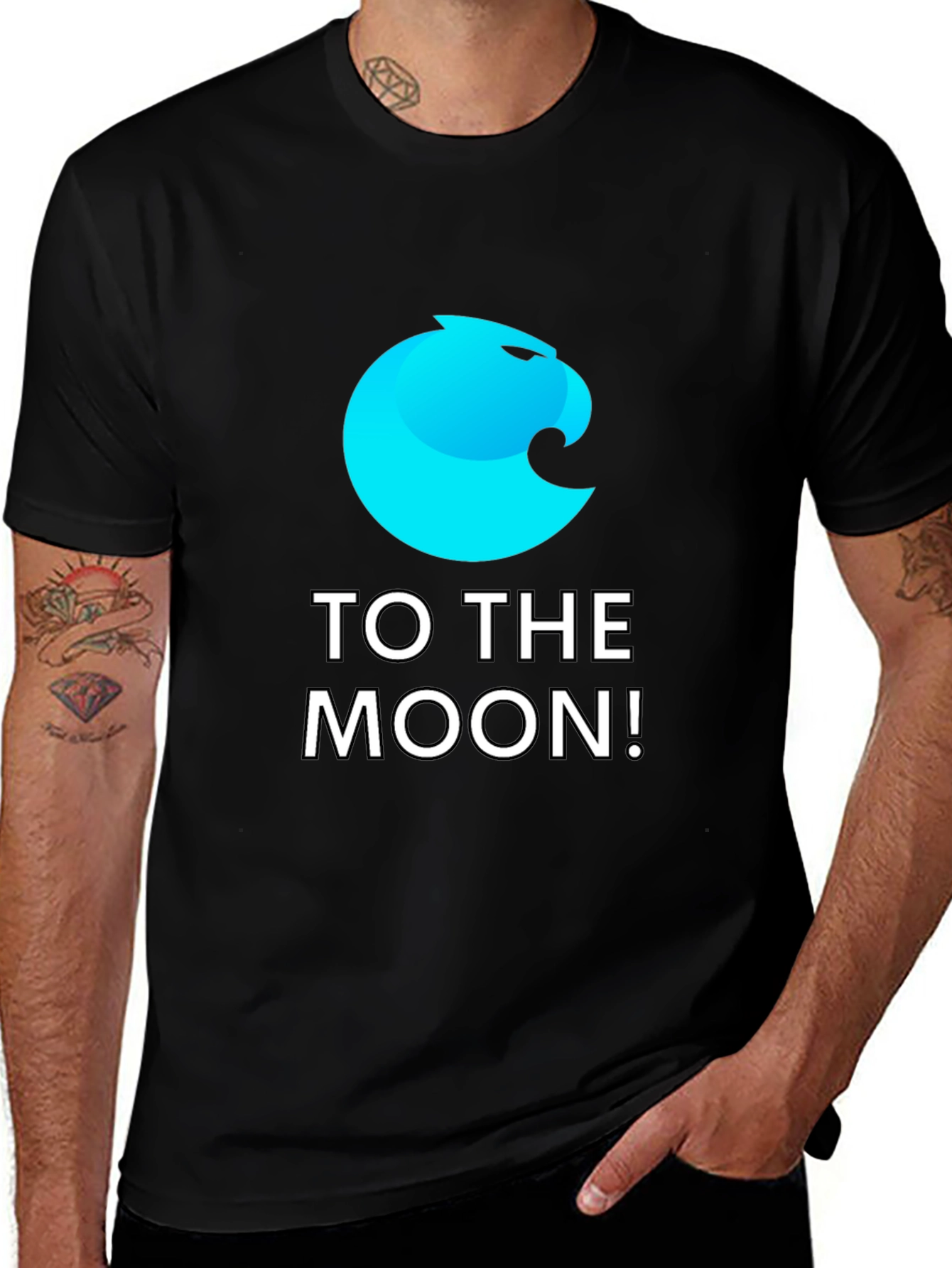 Variant 18 of To The Moon! Crypto T-Shirt - Black
